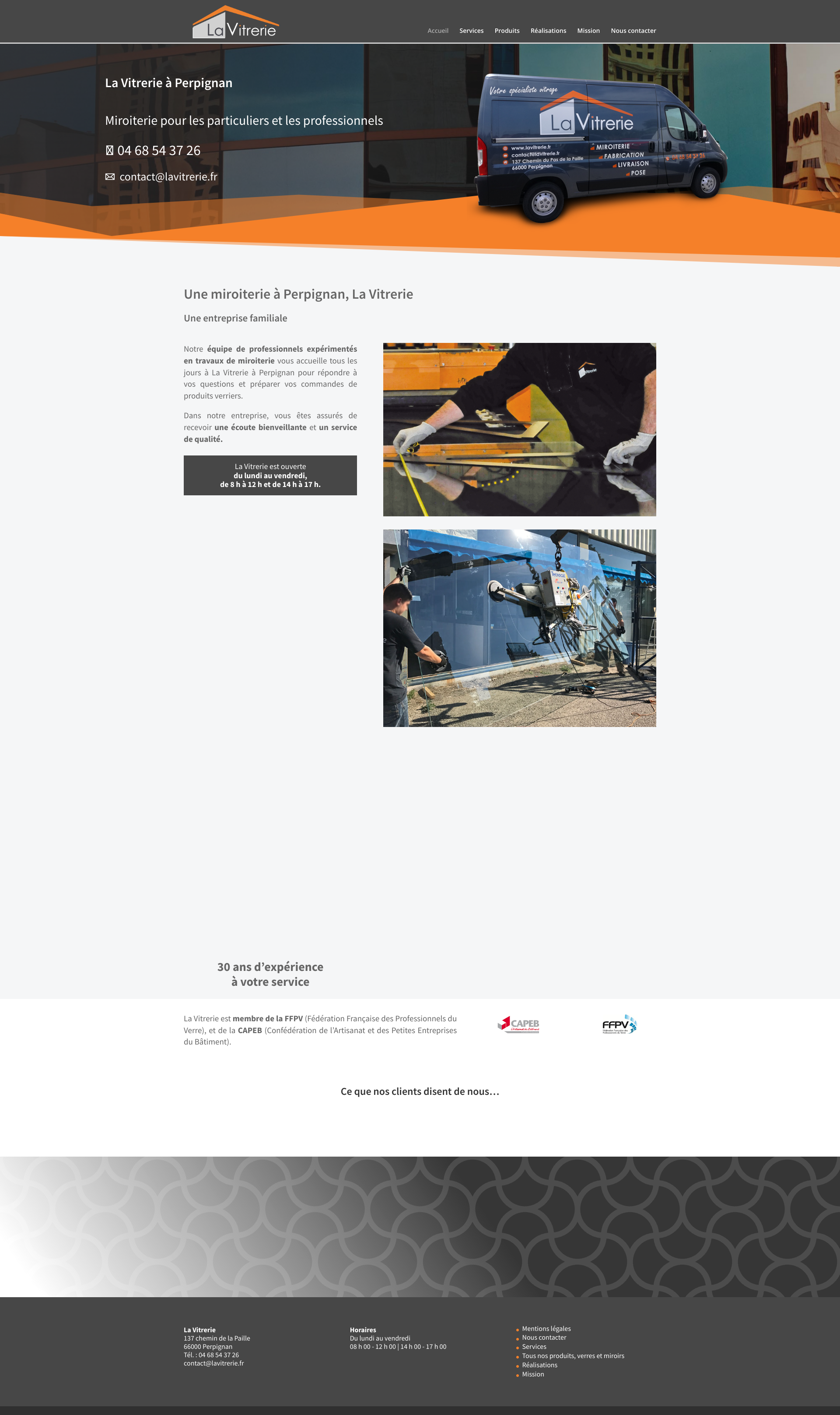 Aperçu du site