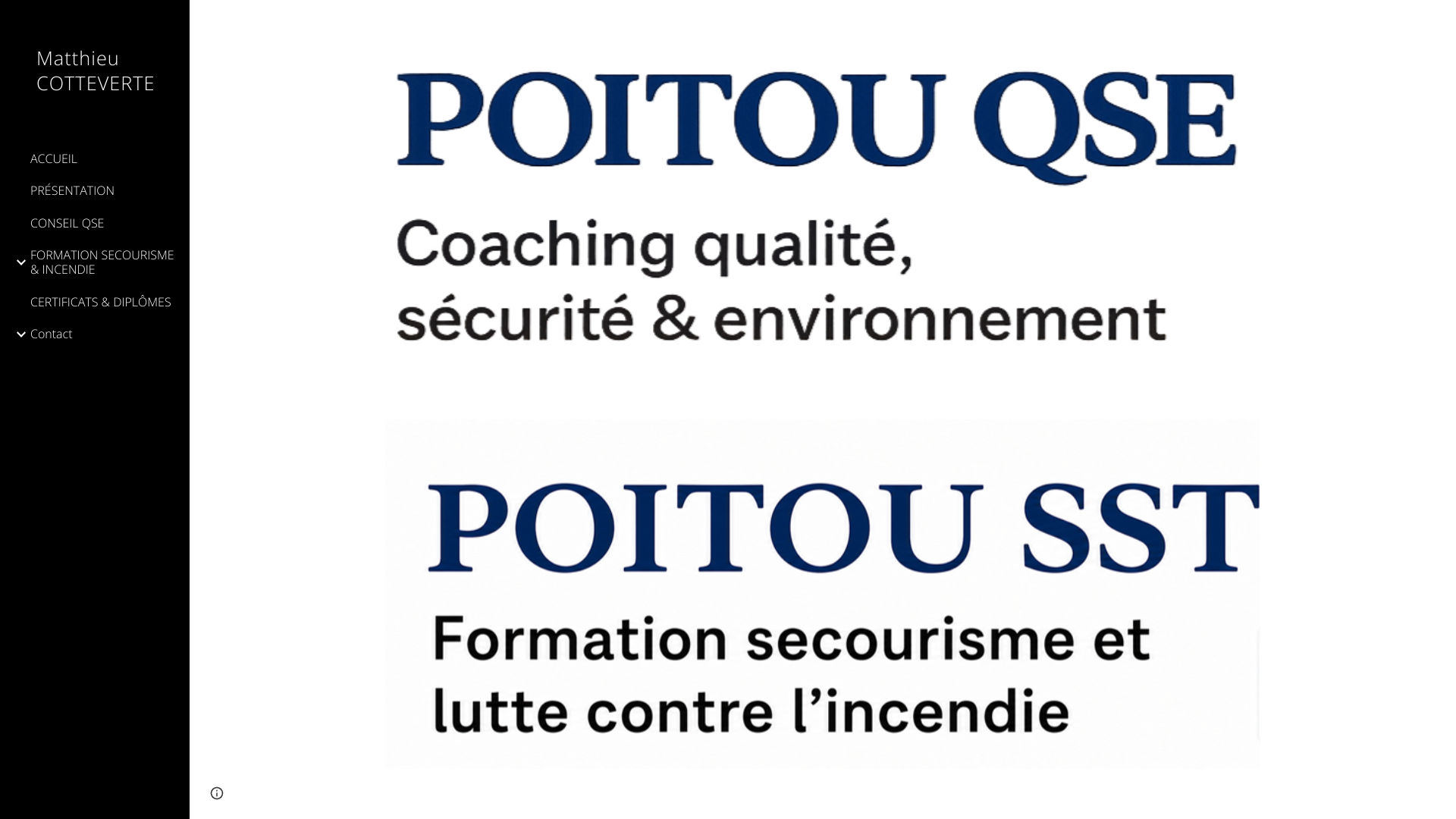 Aperçu du site