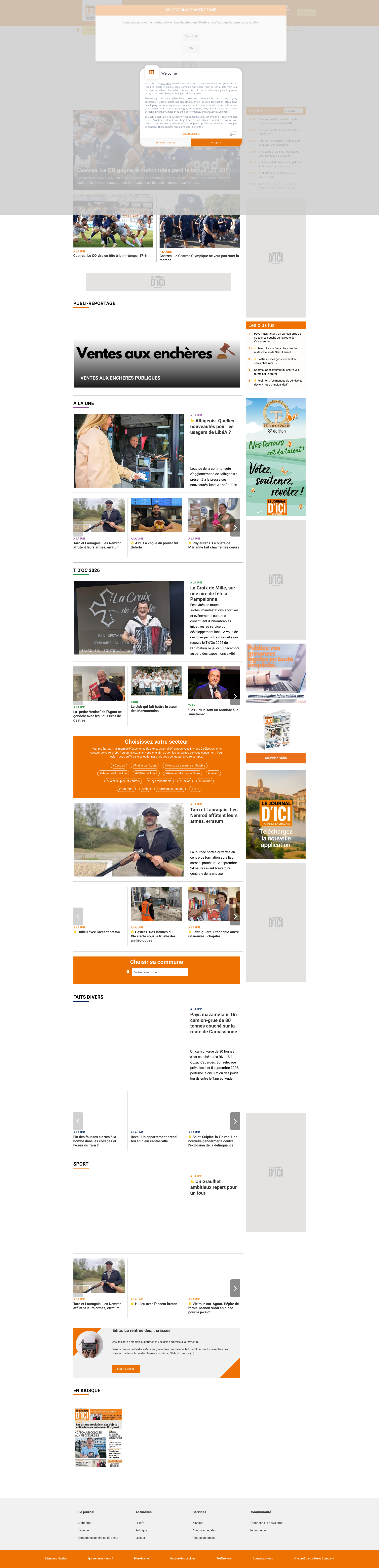Aperçu du site