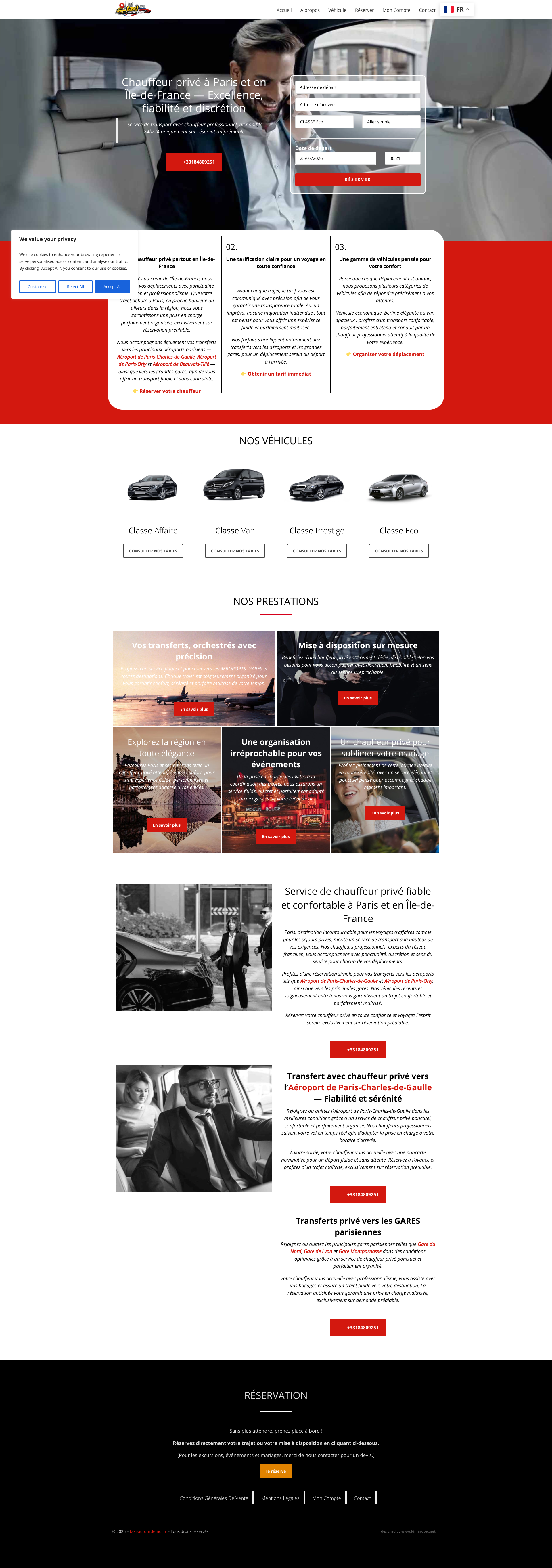 Aperçu du site