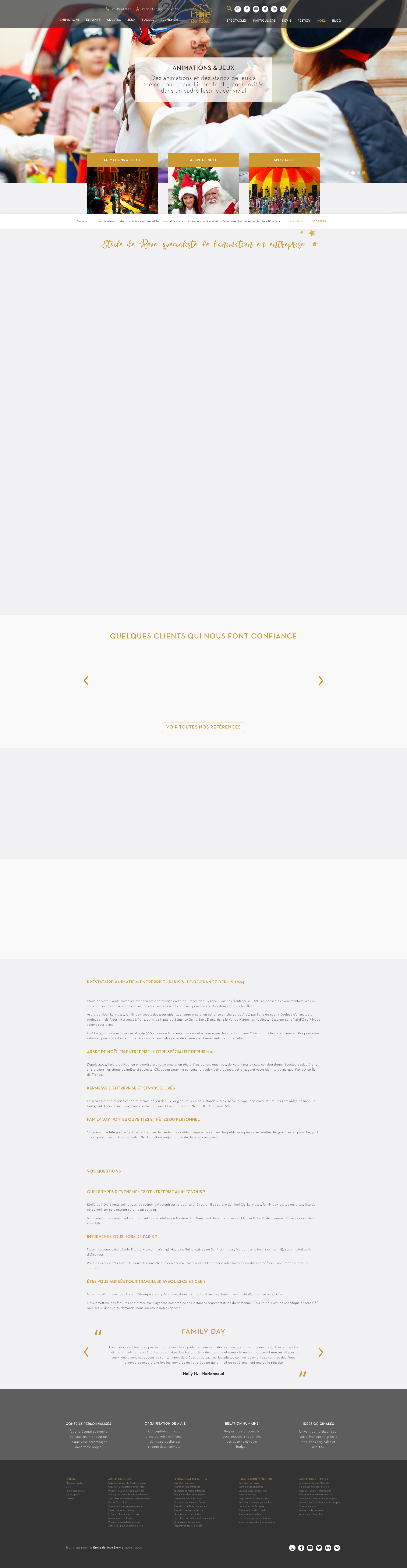 Aperçu du site