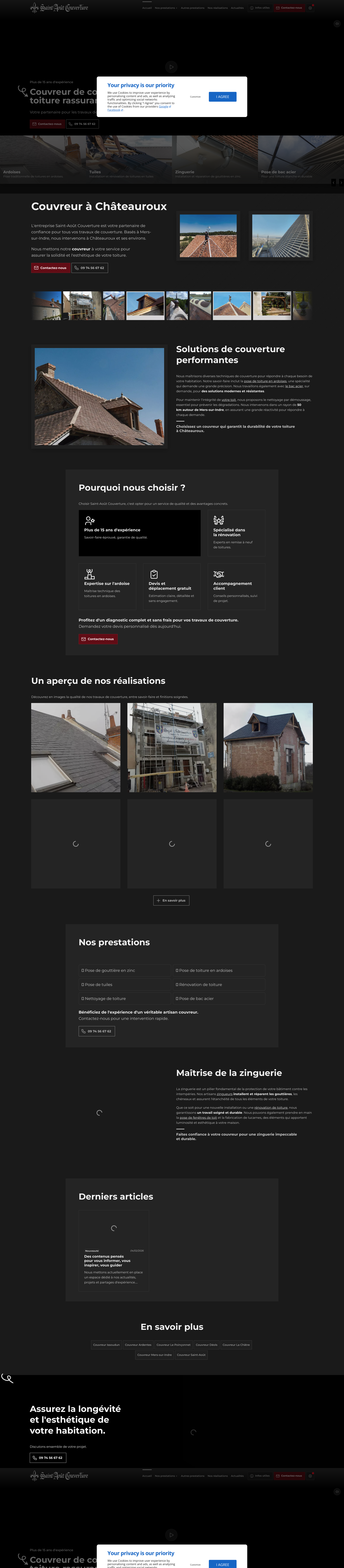 Aperçu du site