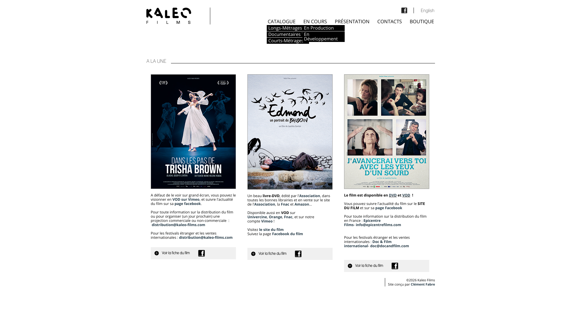 Aperçu du site