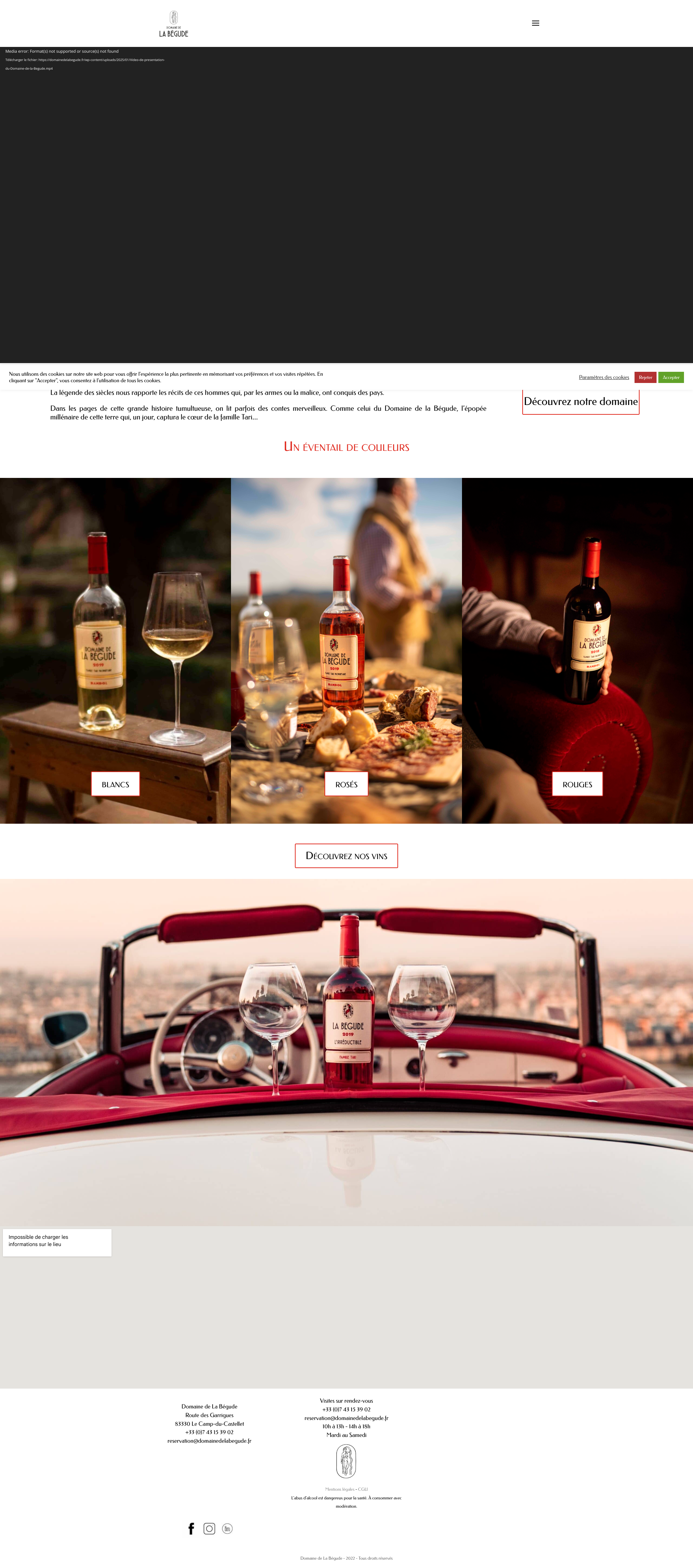 Aperçu du site