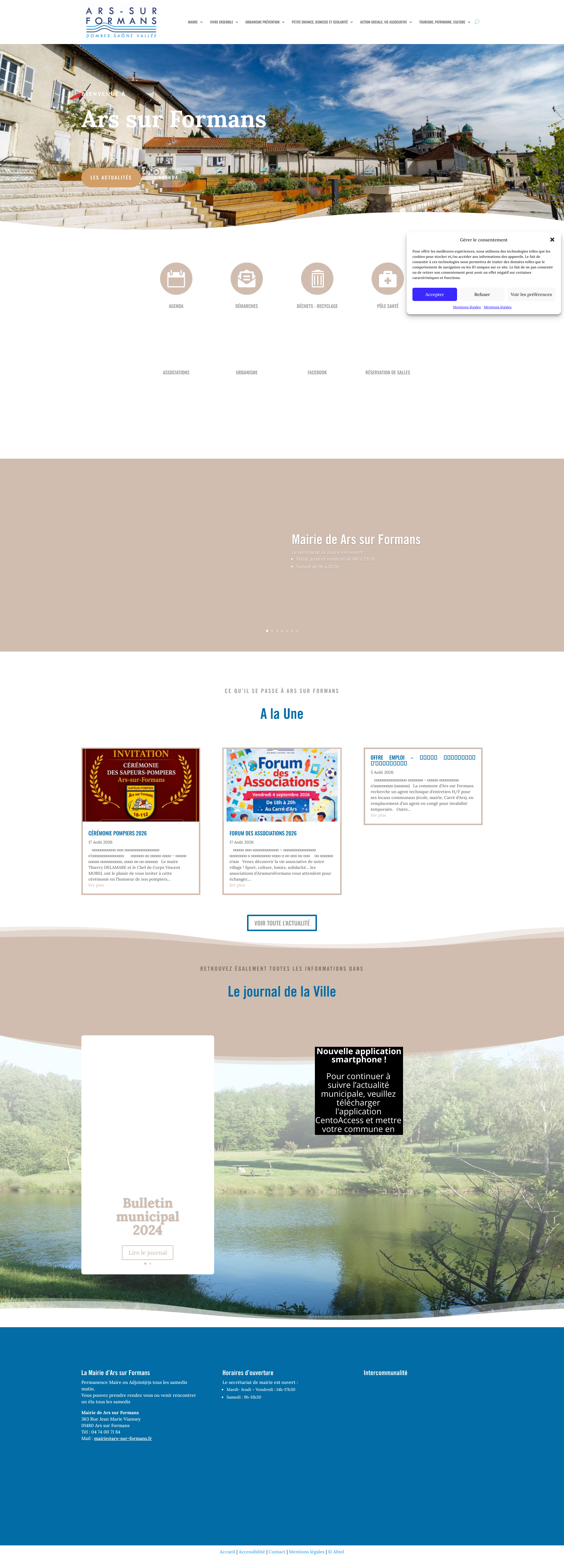 Aperçu du site