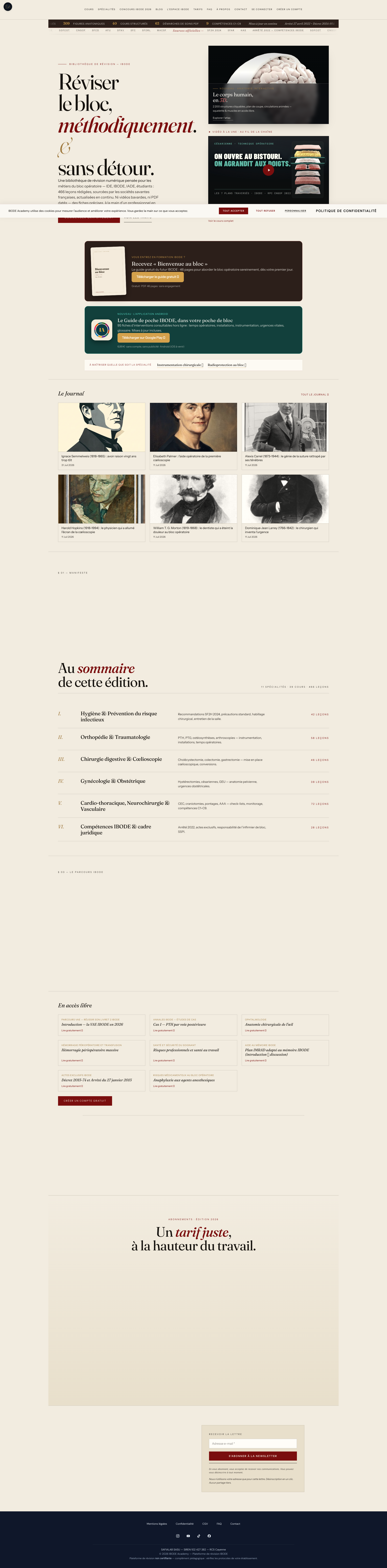 Aperçu du site