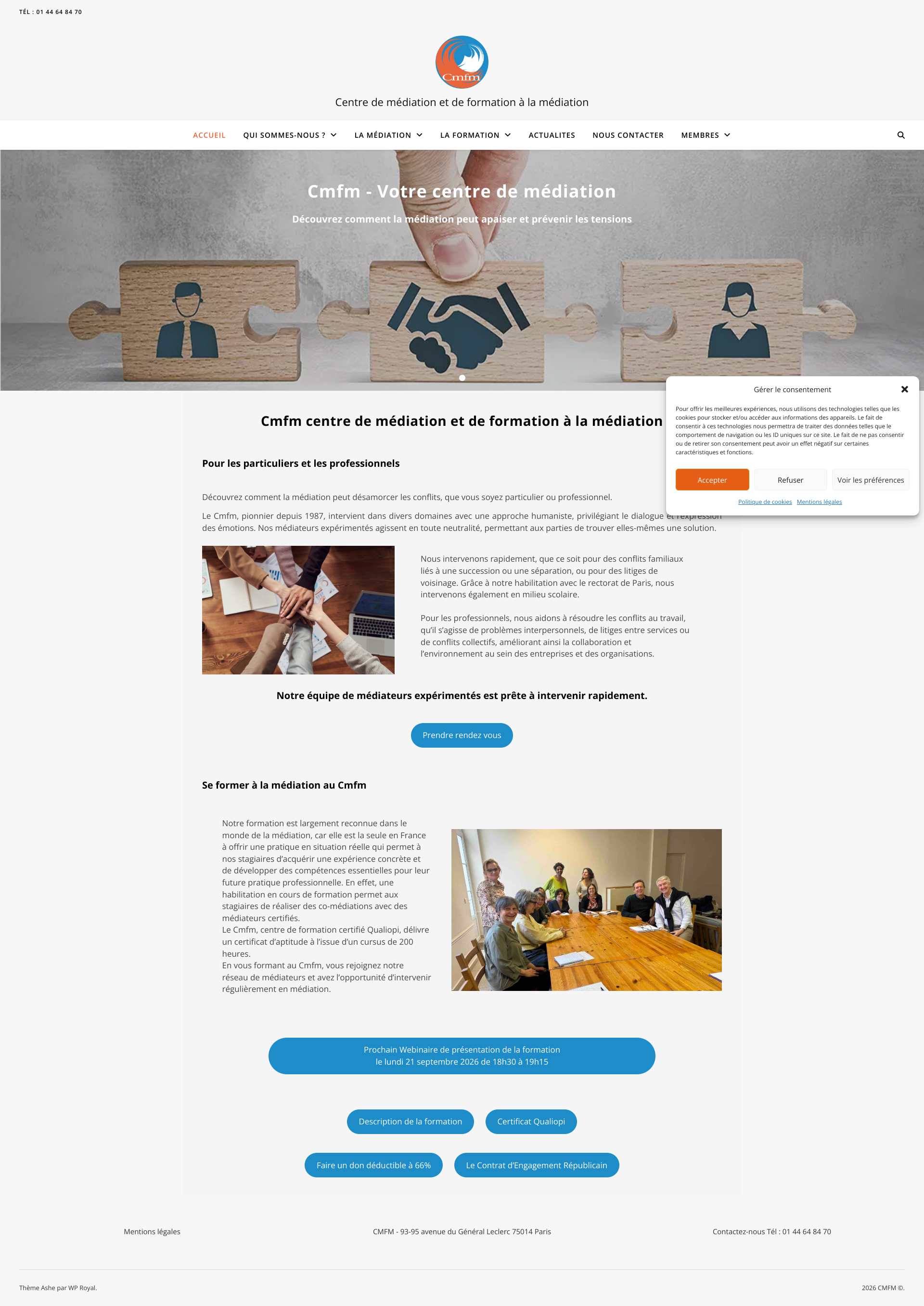 Aperçu du site