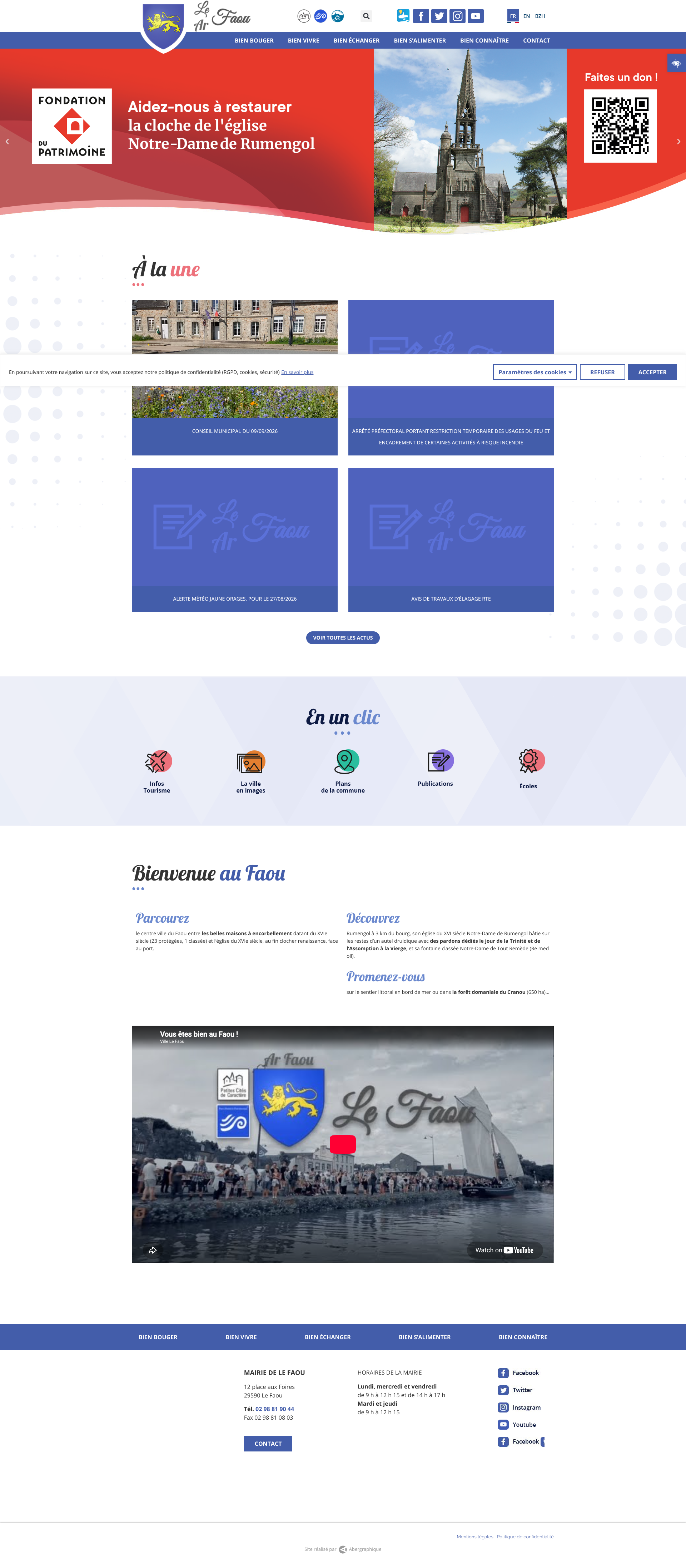 Aperçu du site