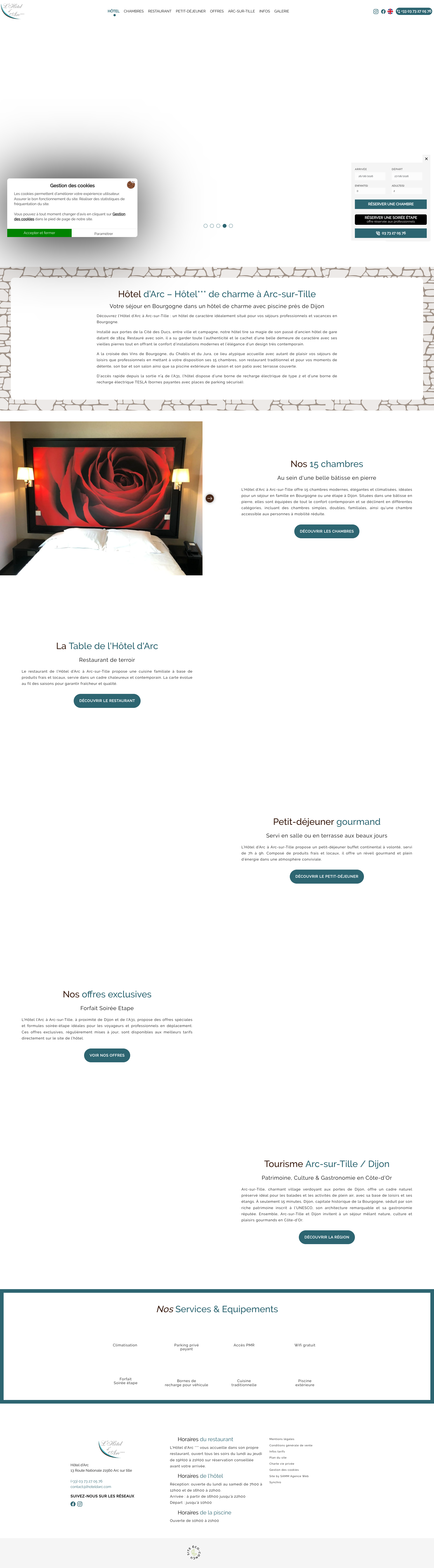 Aperçu du site