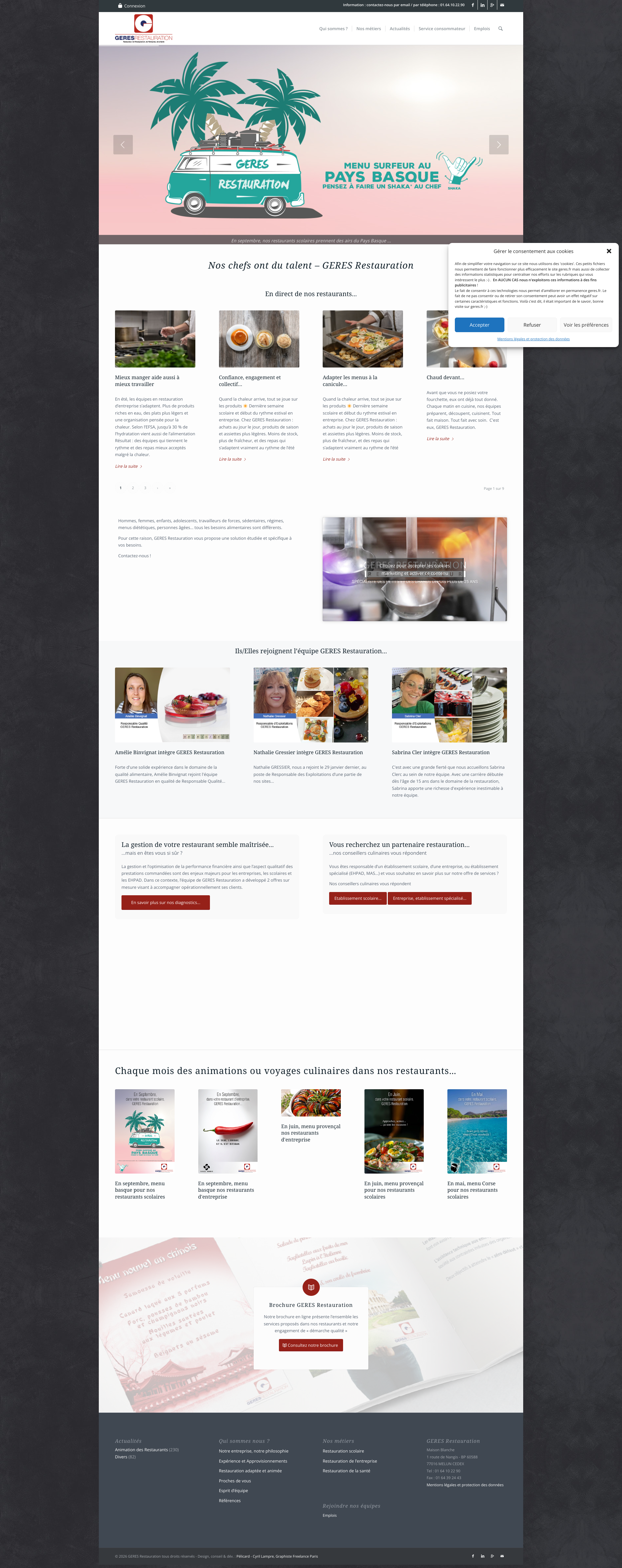Aperçu du site