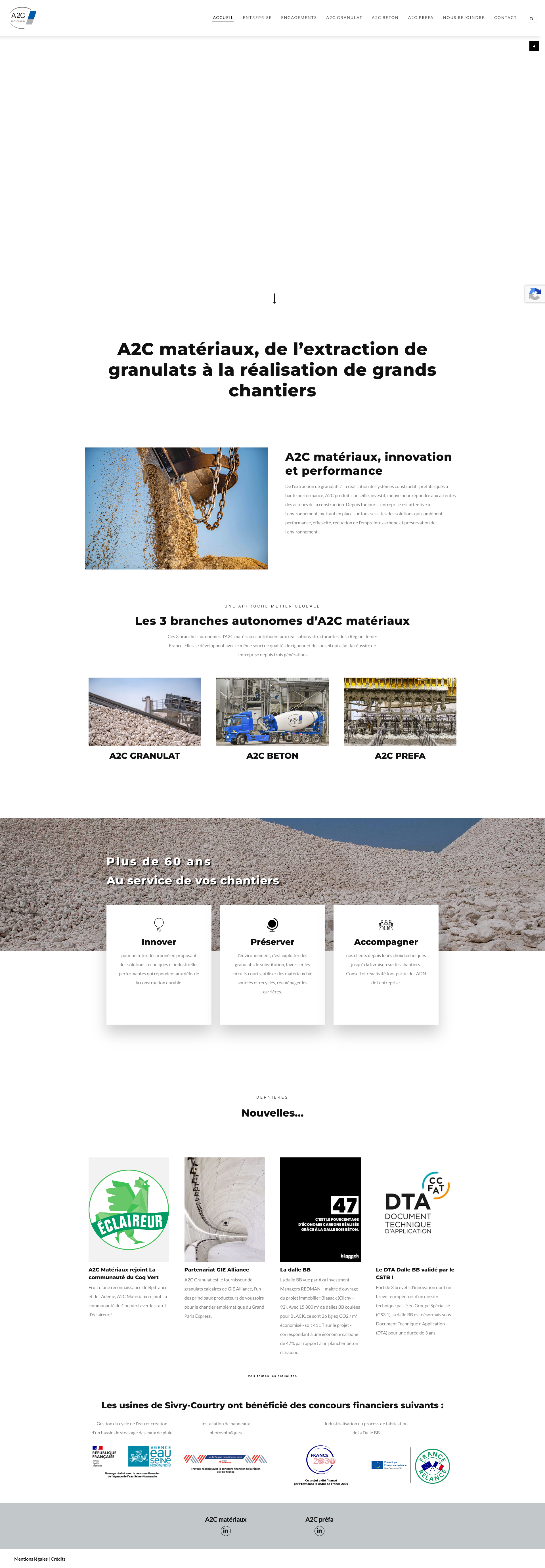 Aperçu du site