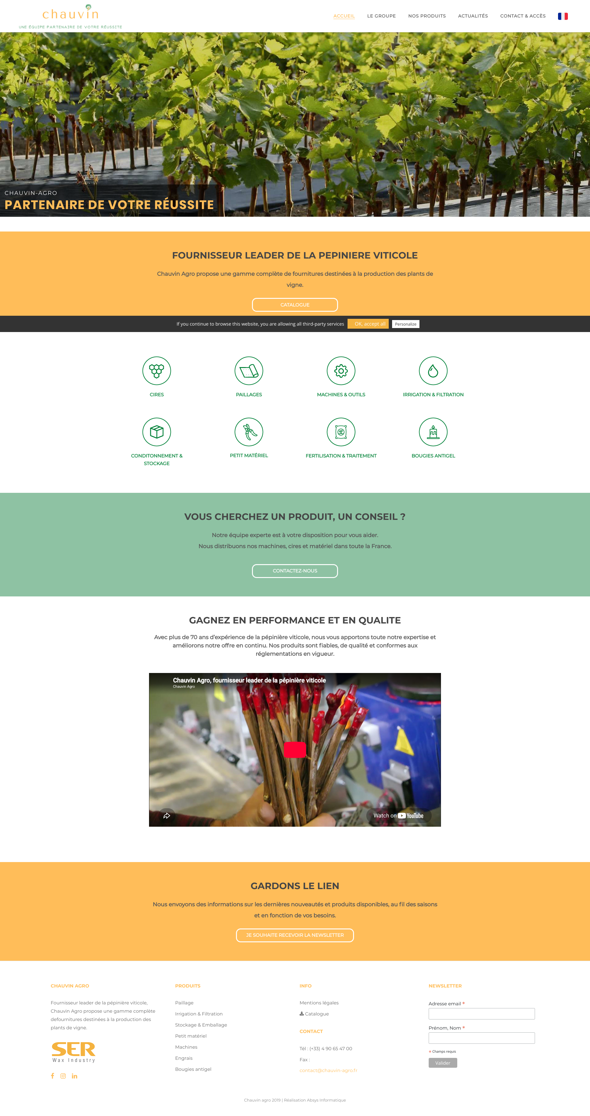 Aperçu du site