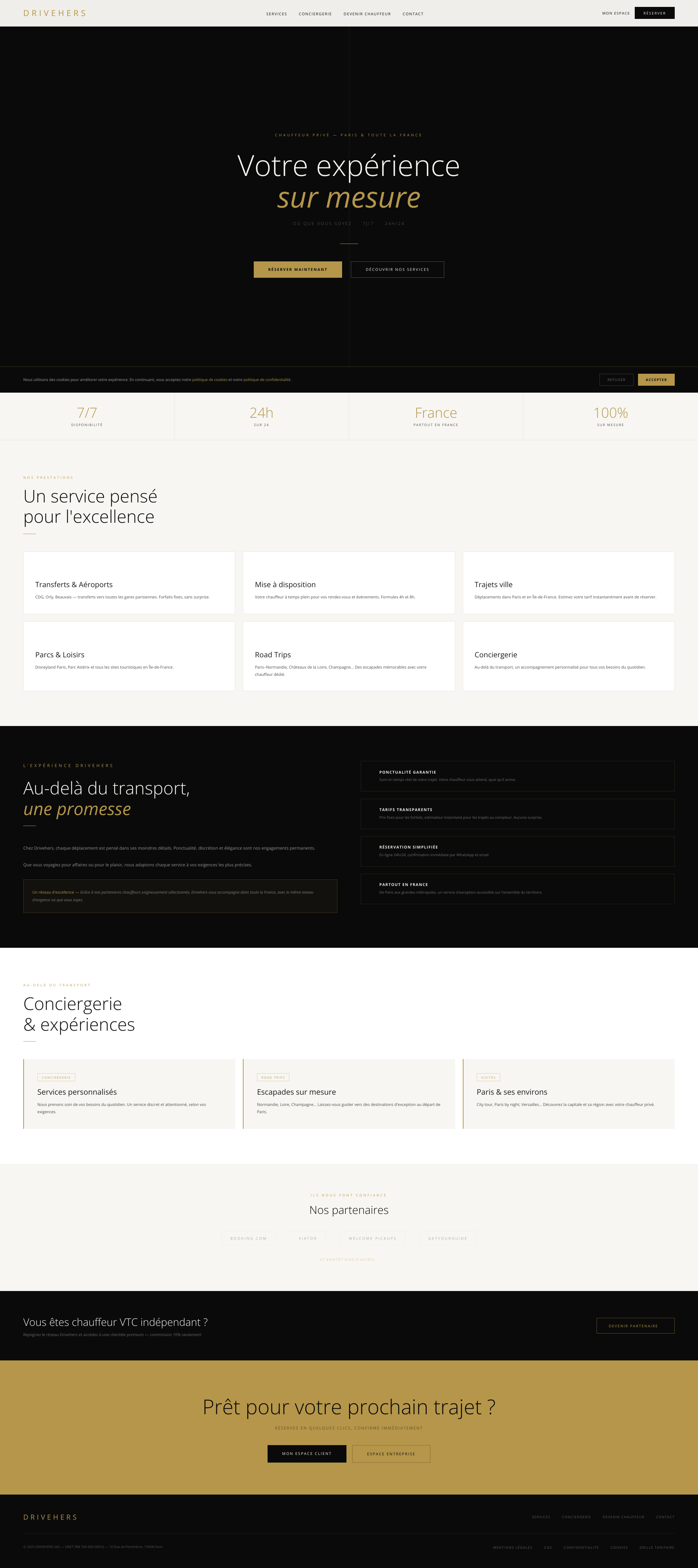 Aperçu du site