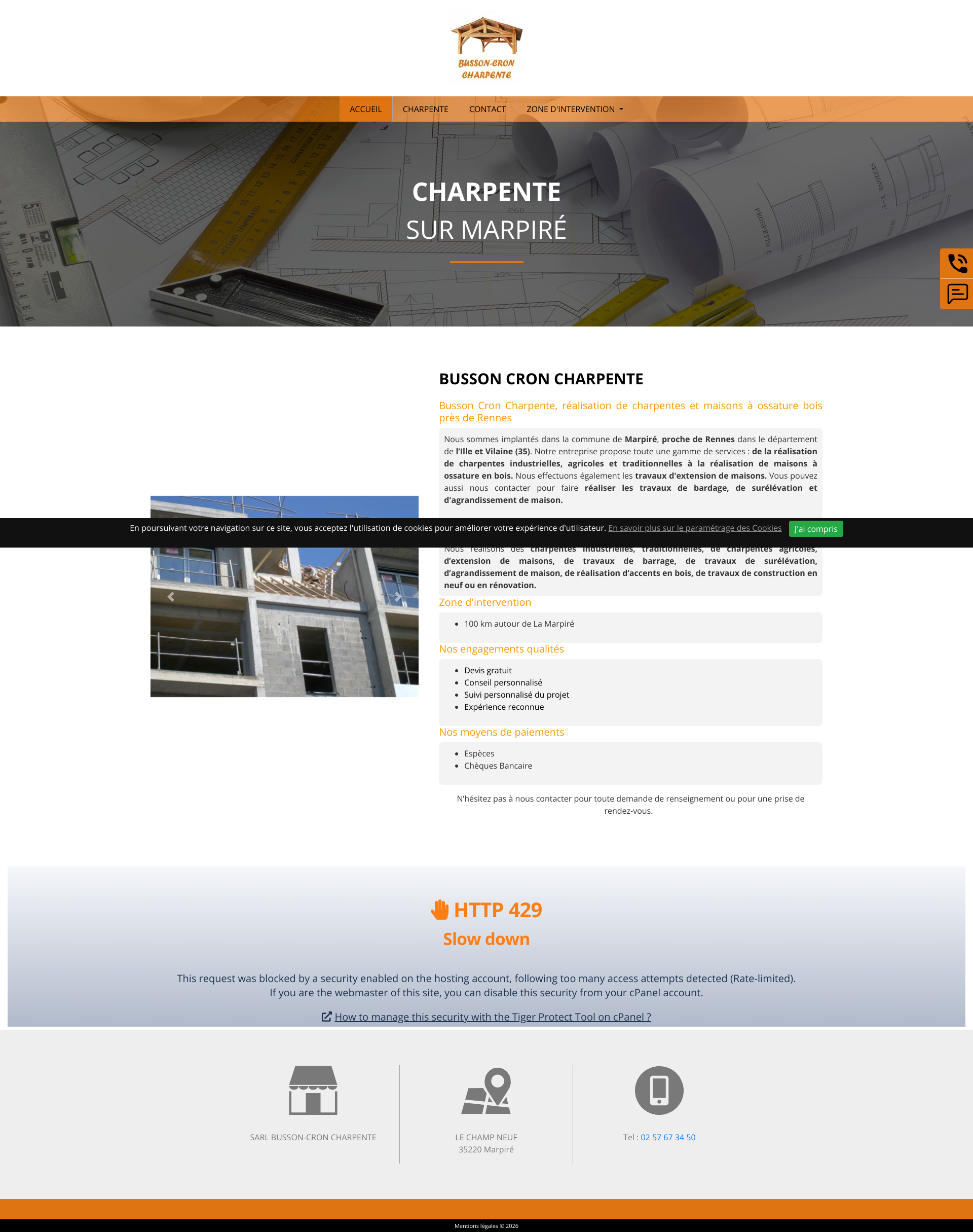 Aperçu du site