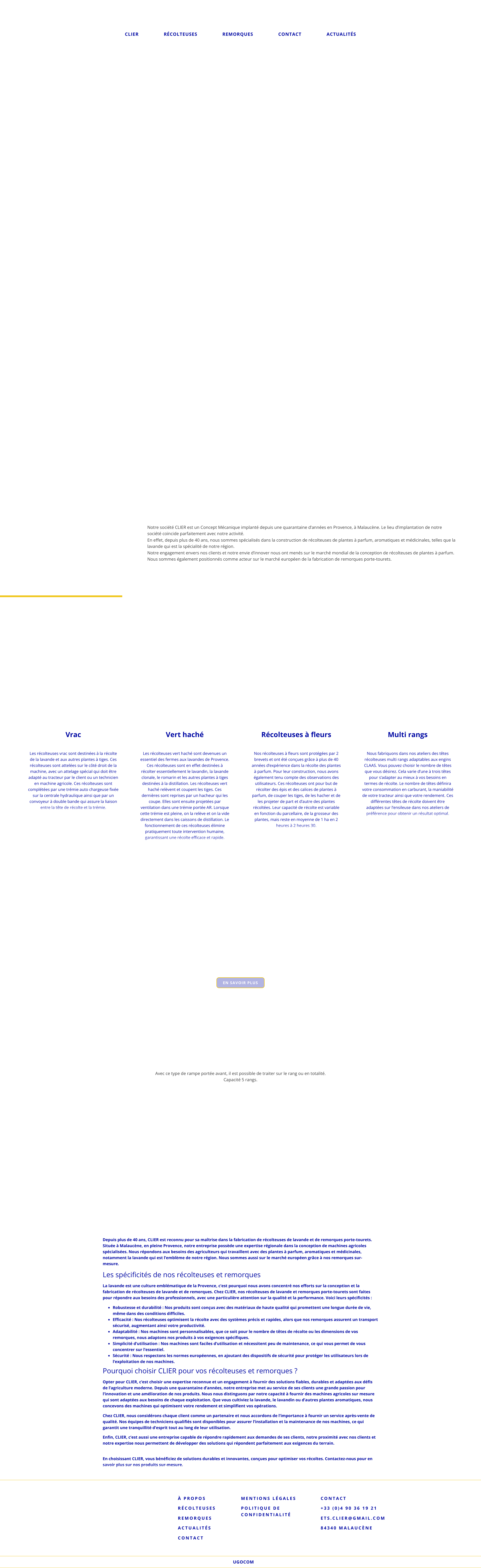 Aperçu du site