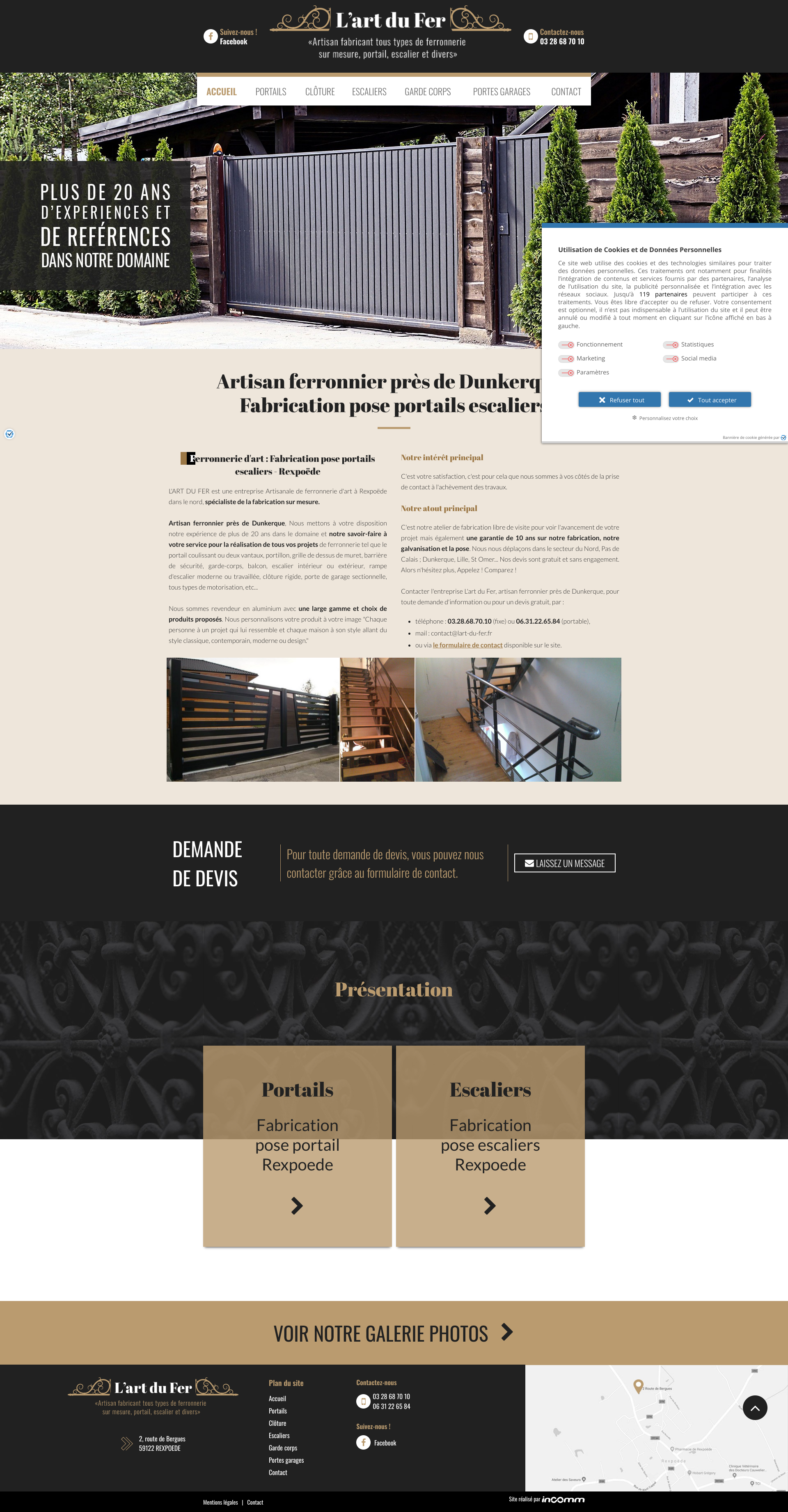 Aperçu du site