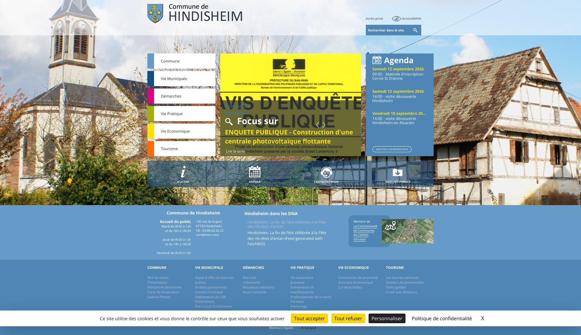 Aperçu du site