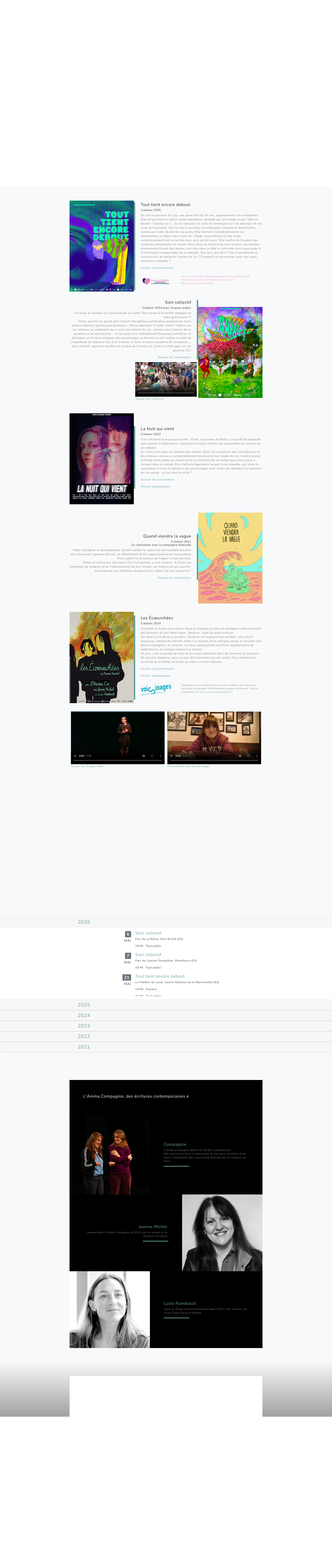 Aperçu du site