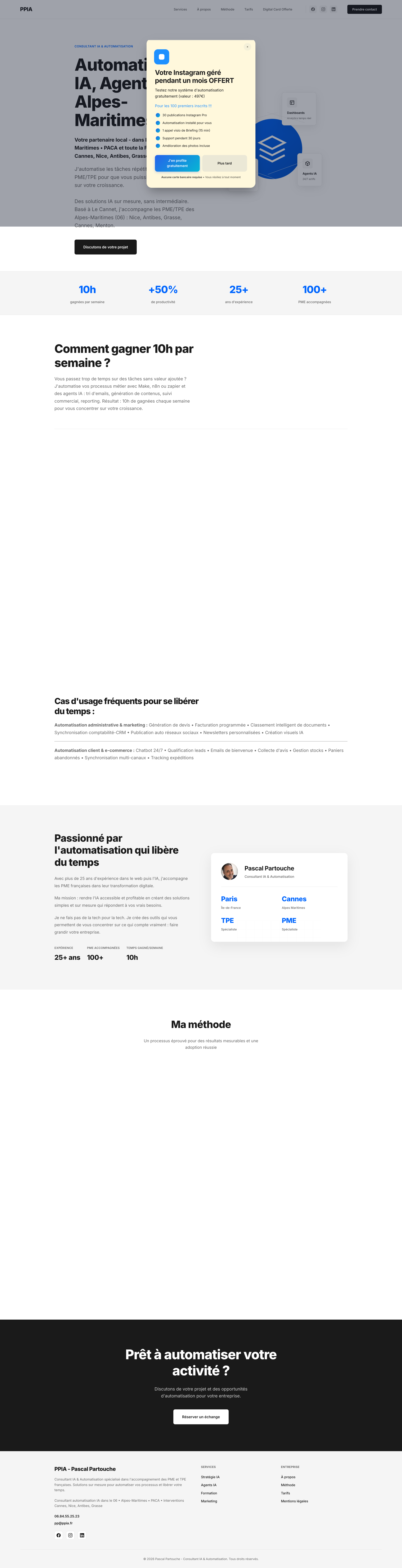 Aperçu du site