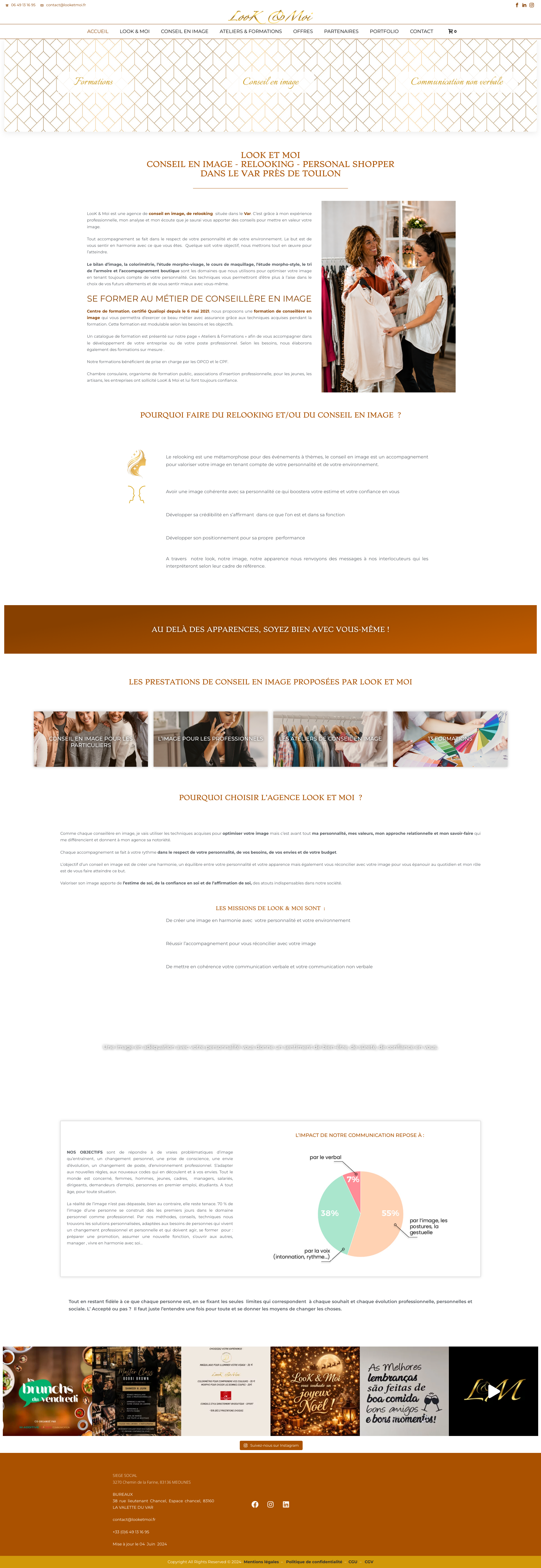 Aperçu du site