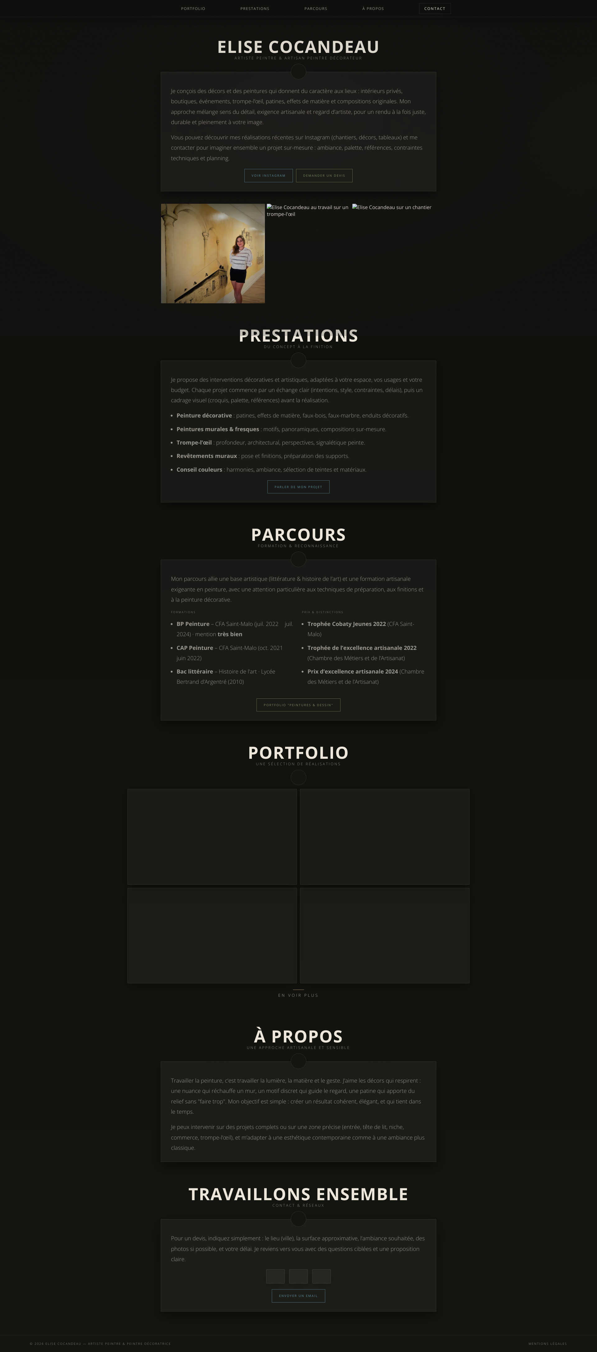 Aperçu du site