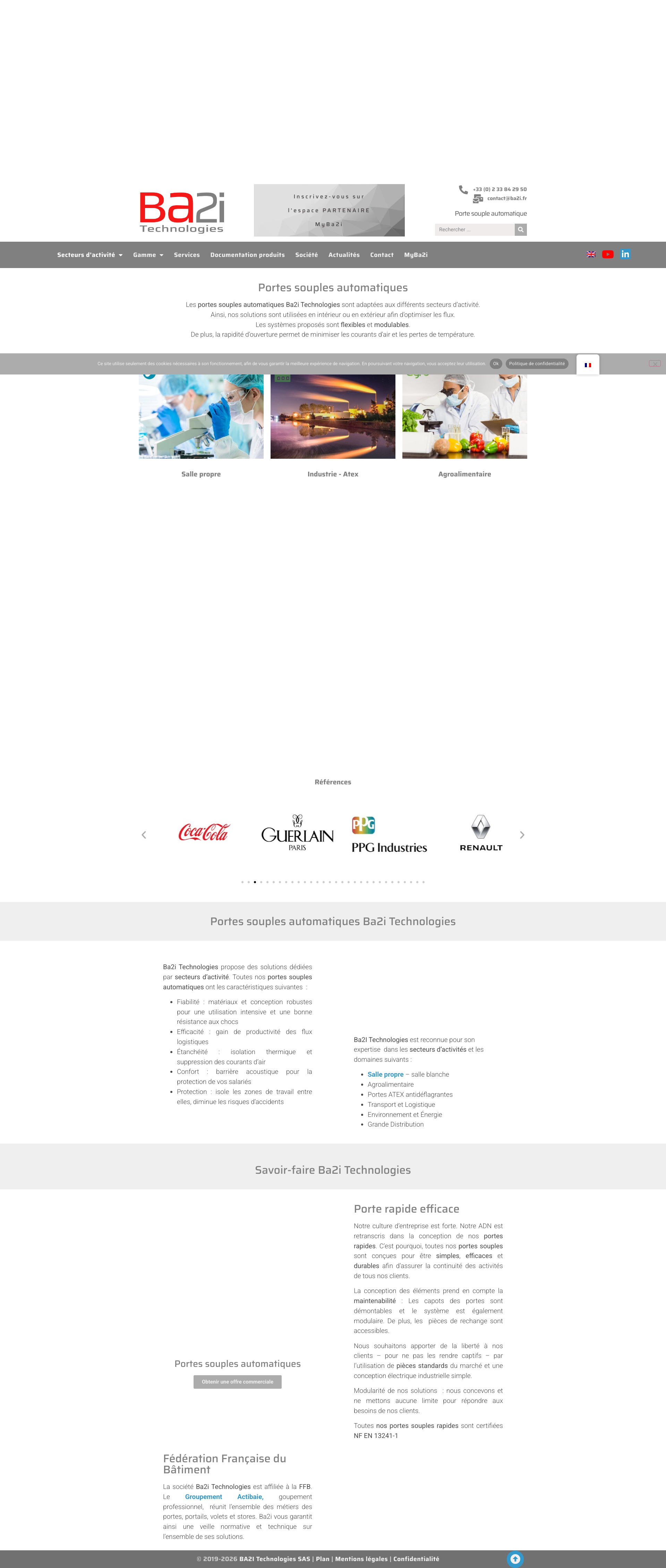 Aperçu du site