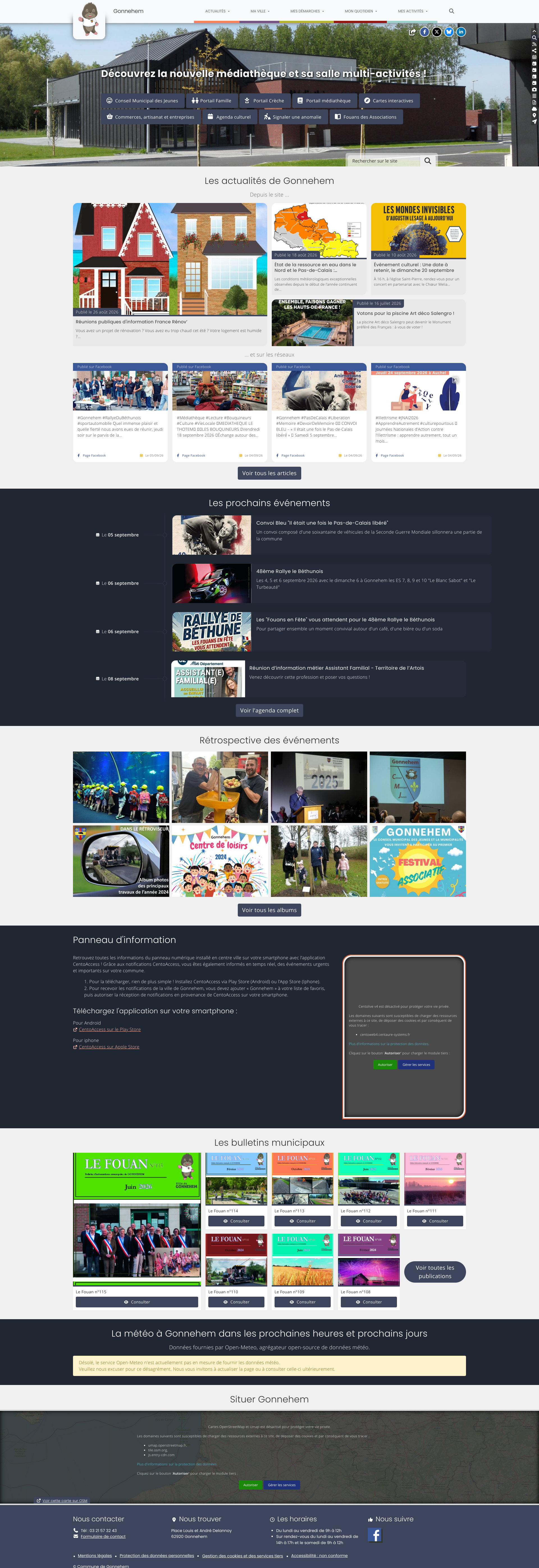 Aperçu du site