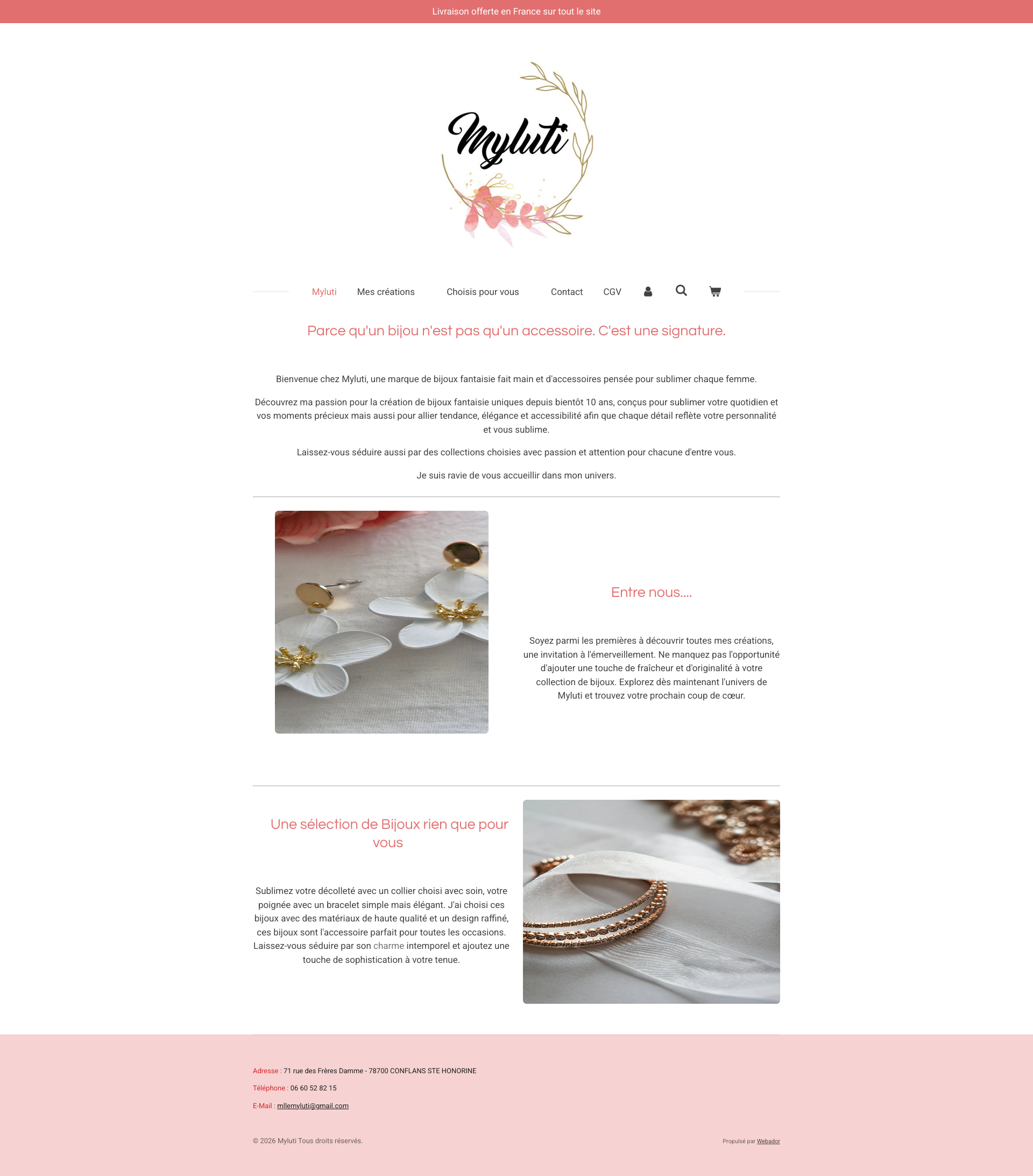 Aperçu du site