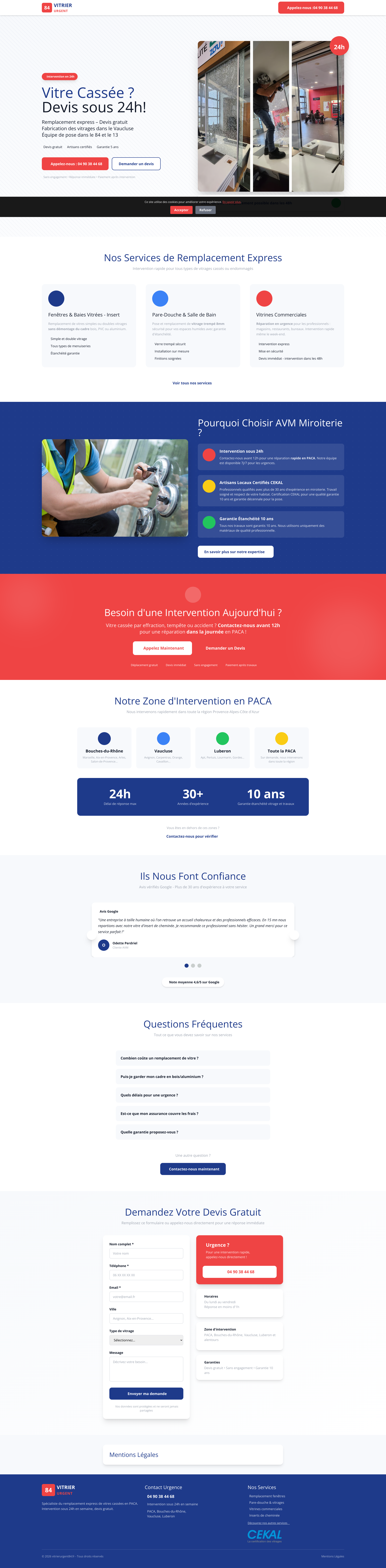 Aperçu du site