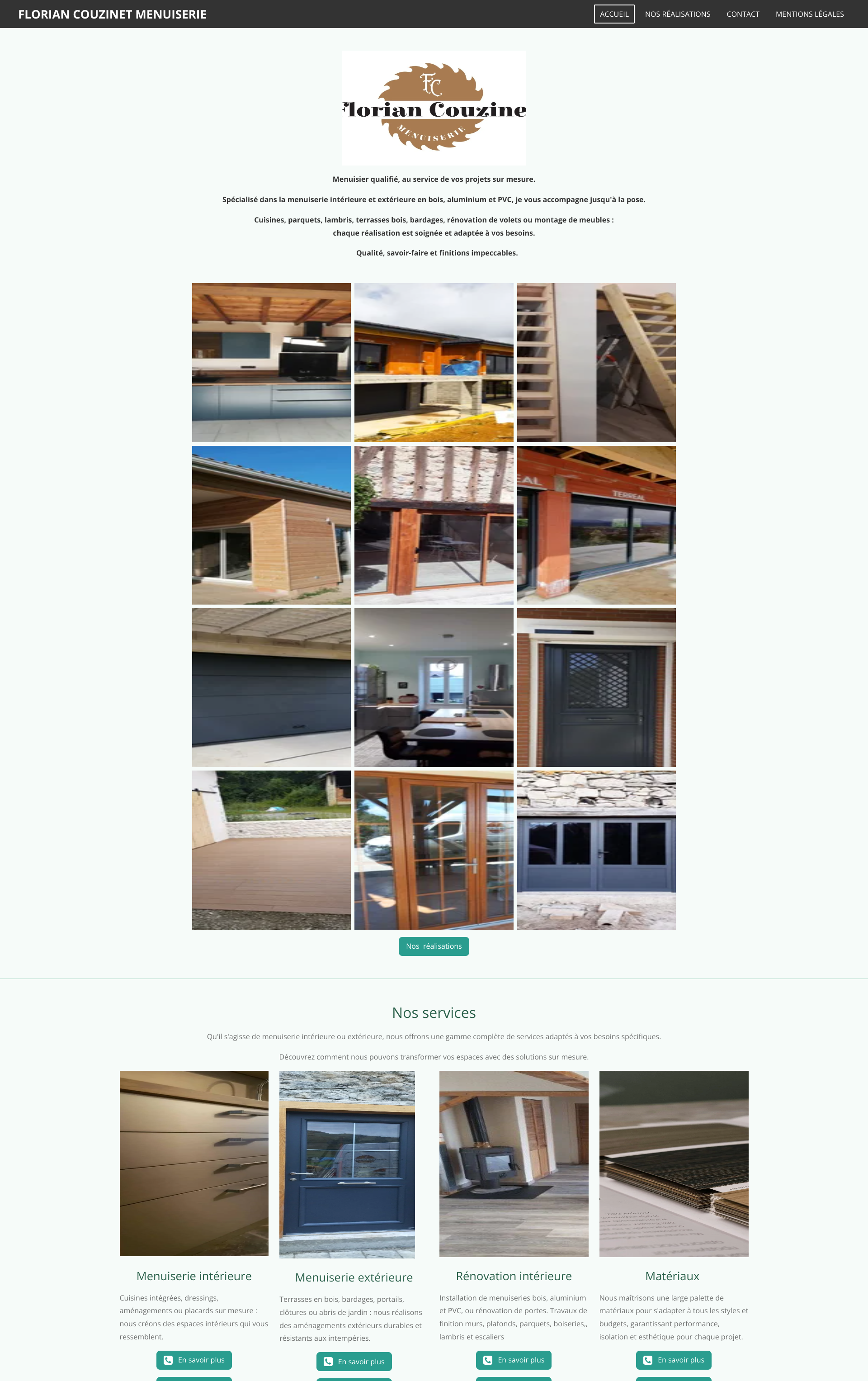 Aperçu du site