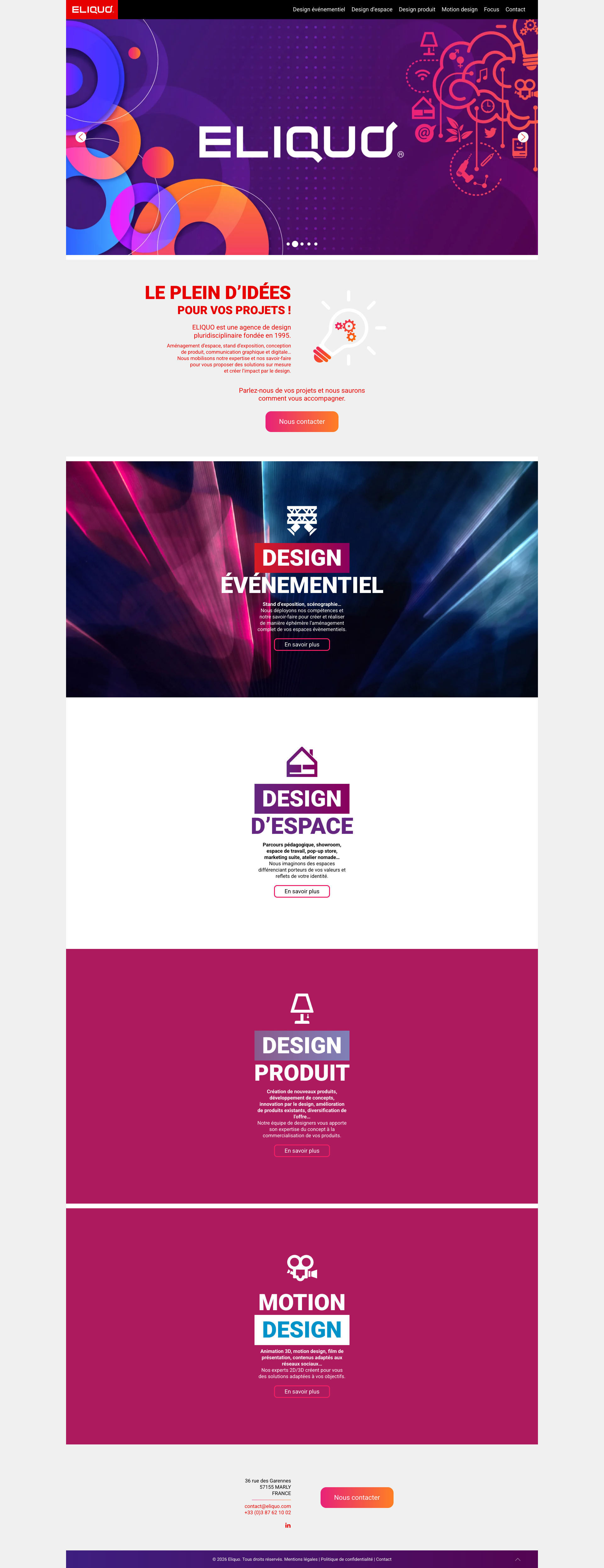 Aperçu du site
