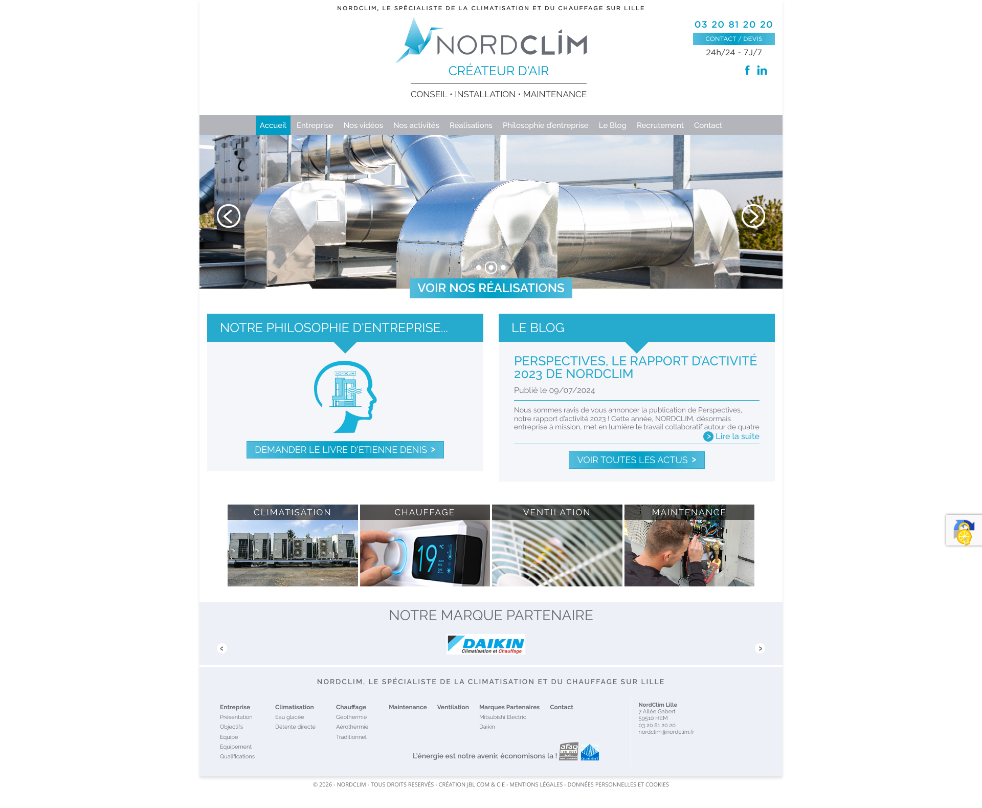 Aperçu du site