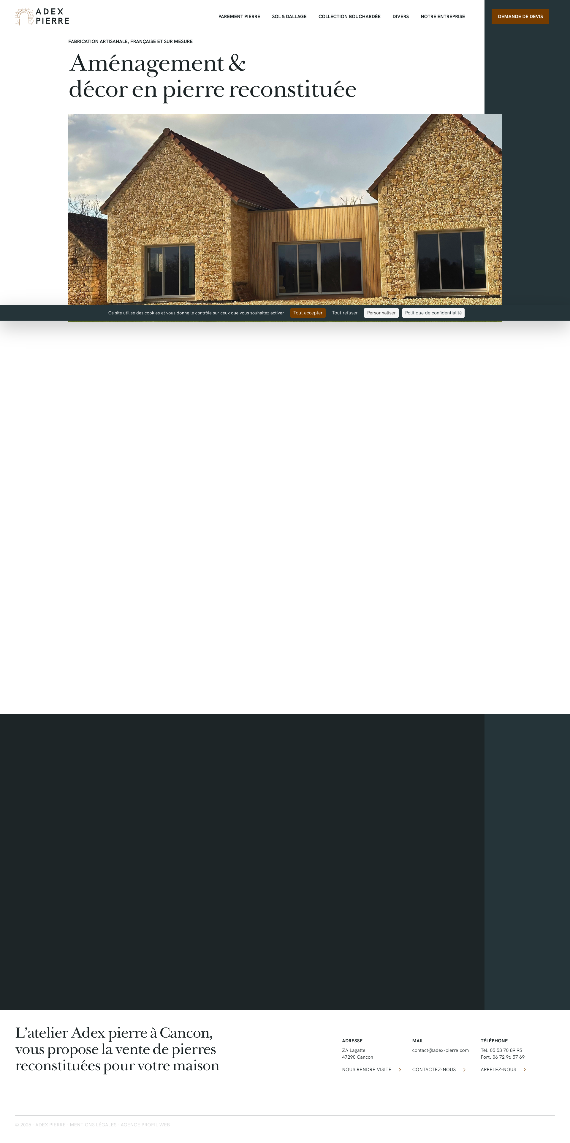 Aperçu du site