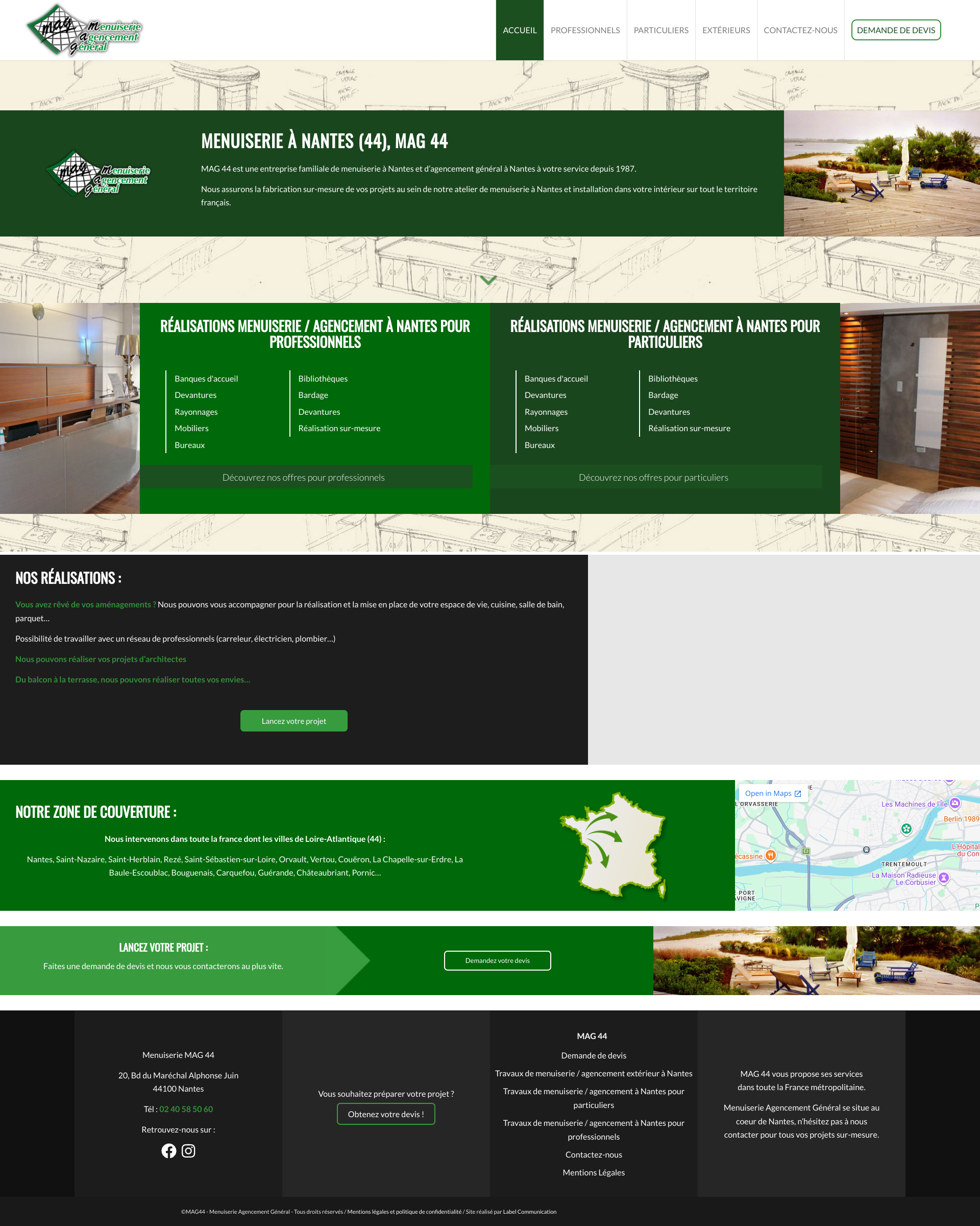 Aperçu du site