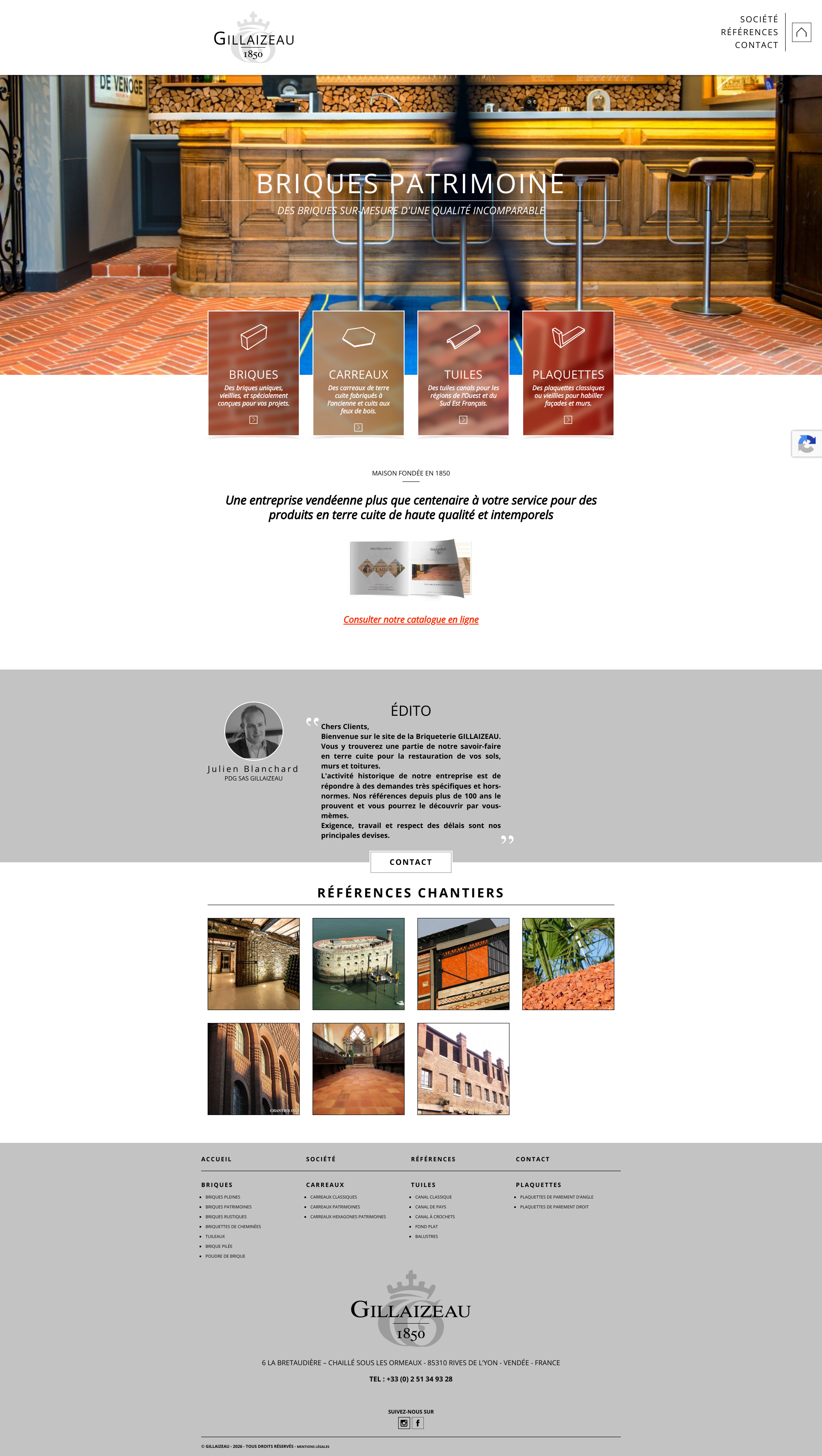 Aperçu du site