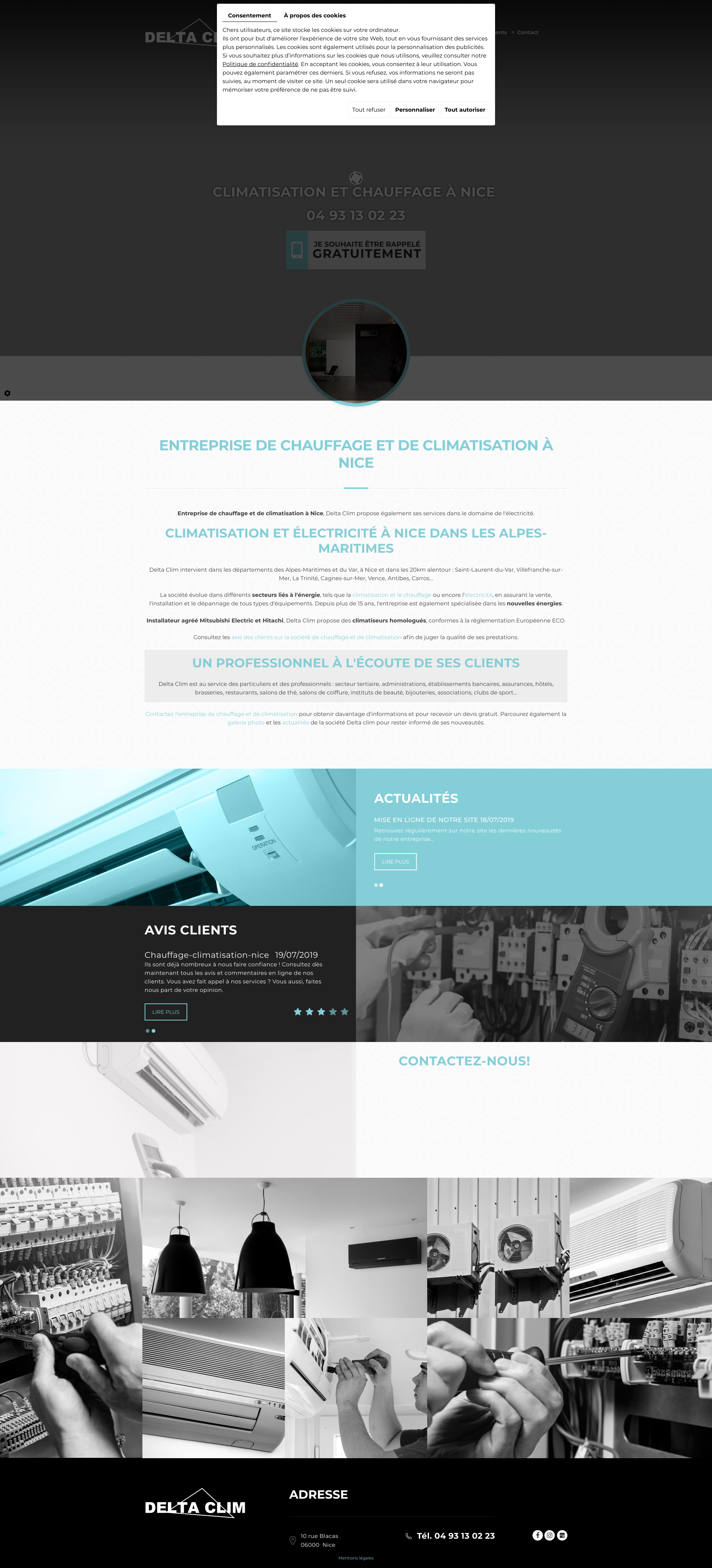 Aperçu du site