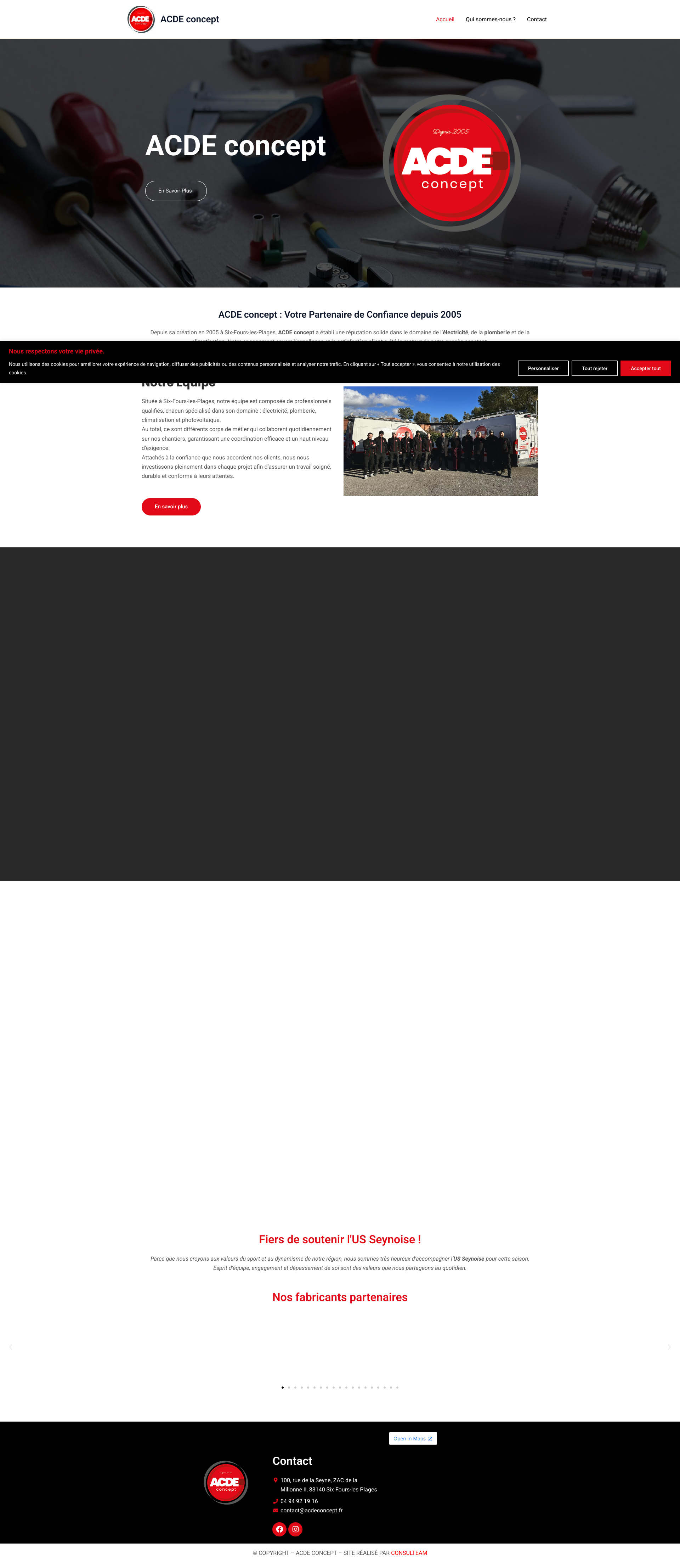 Aperçu du site