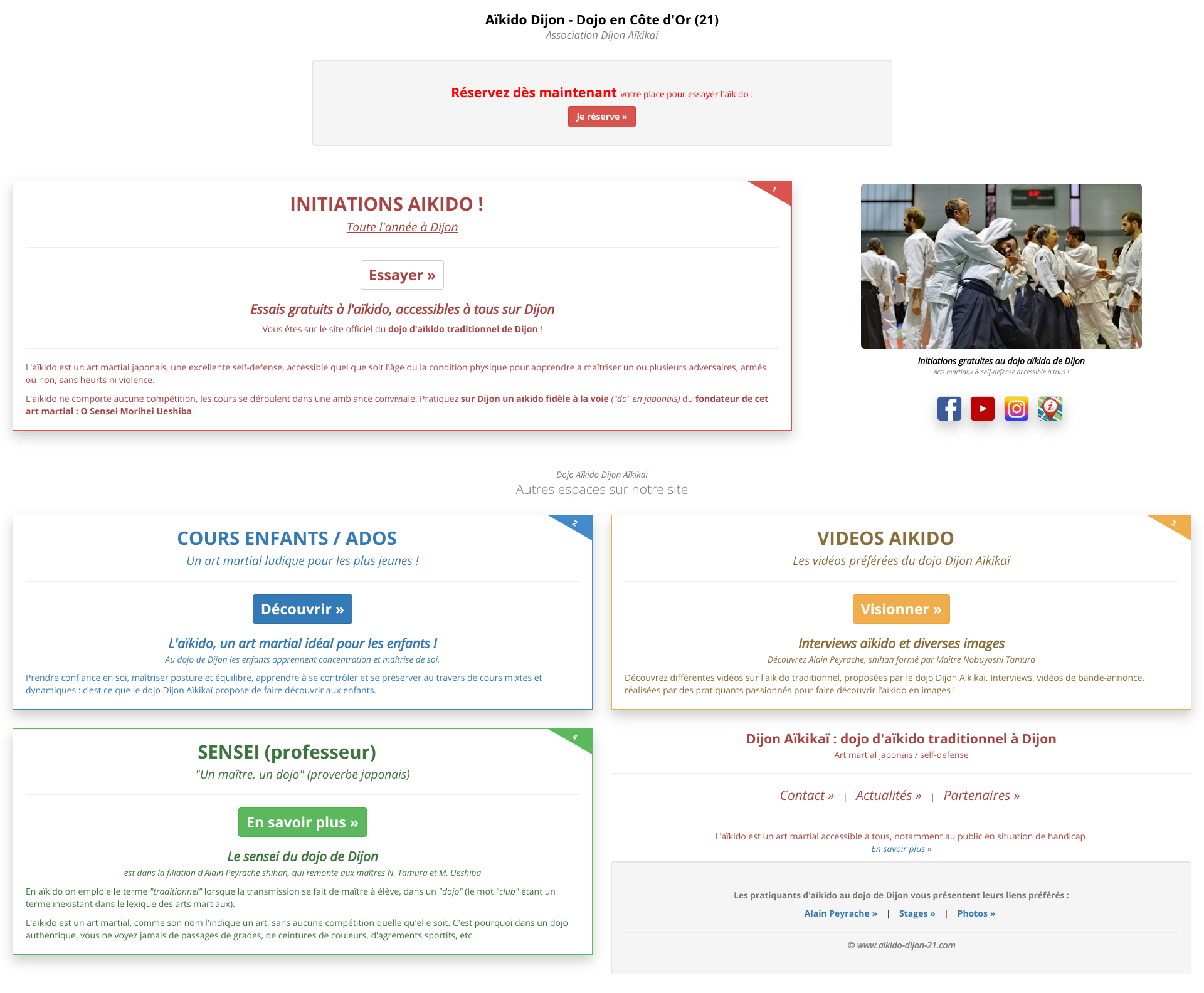 Aperçu du site
