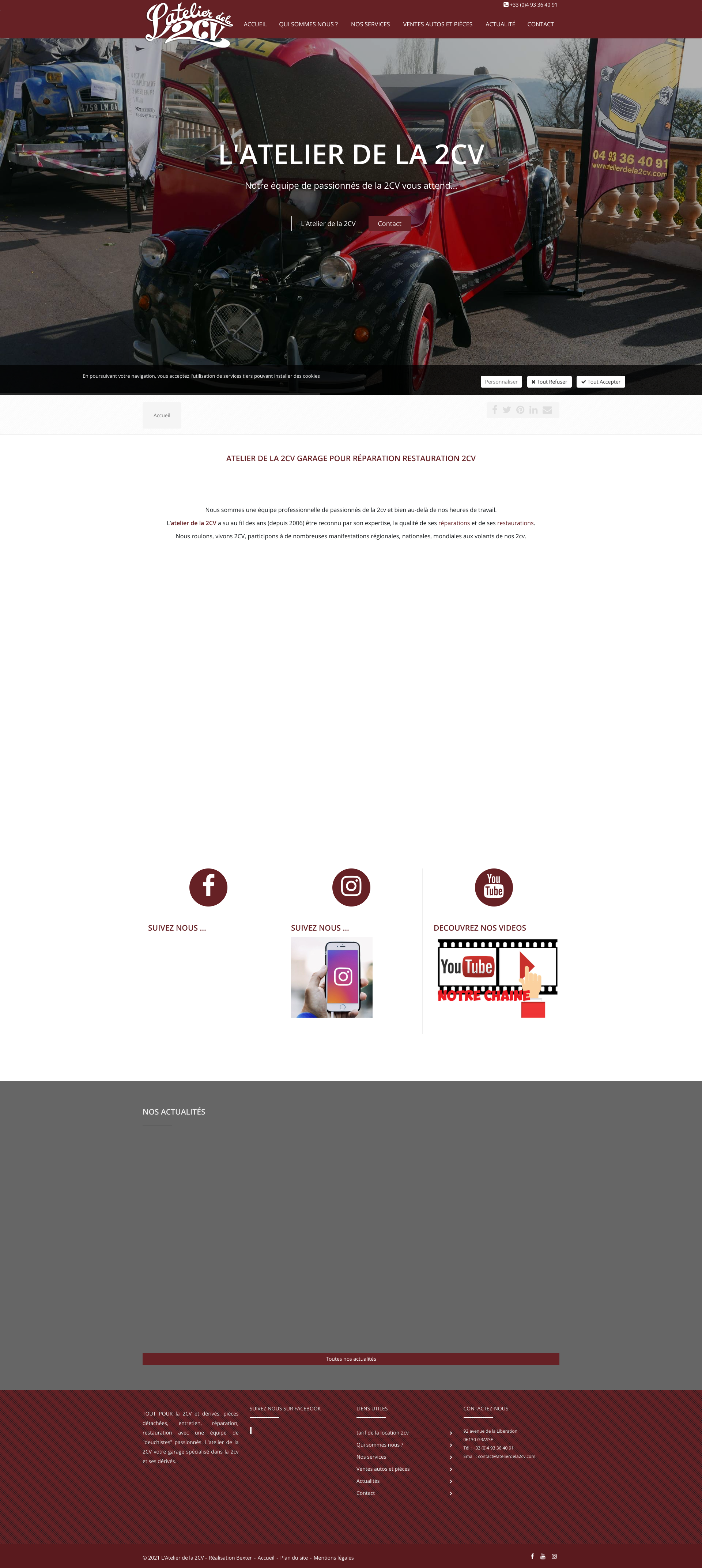 Aperçu du site
