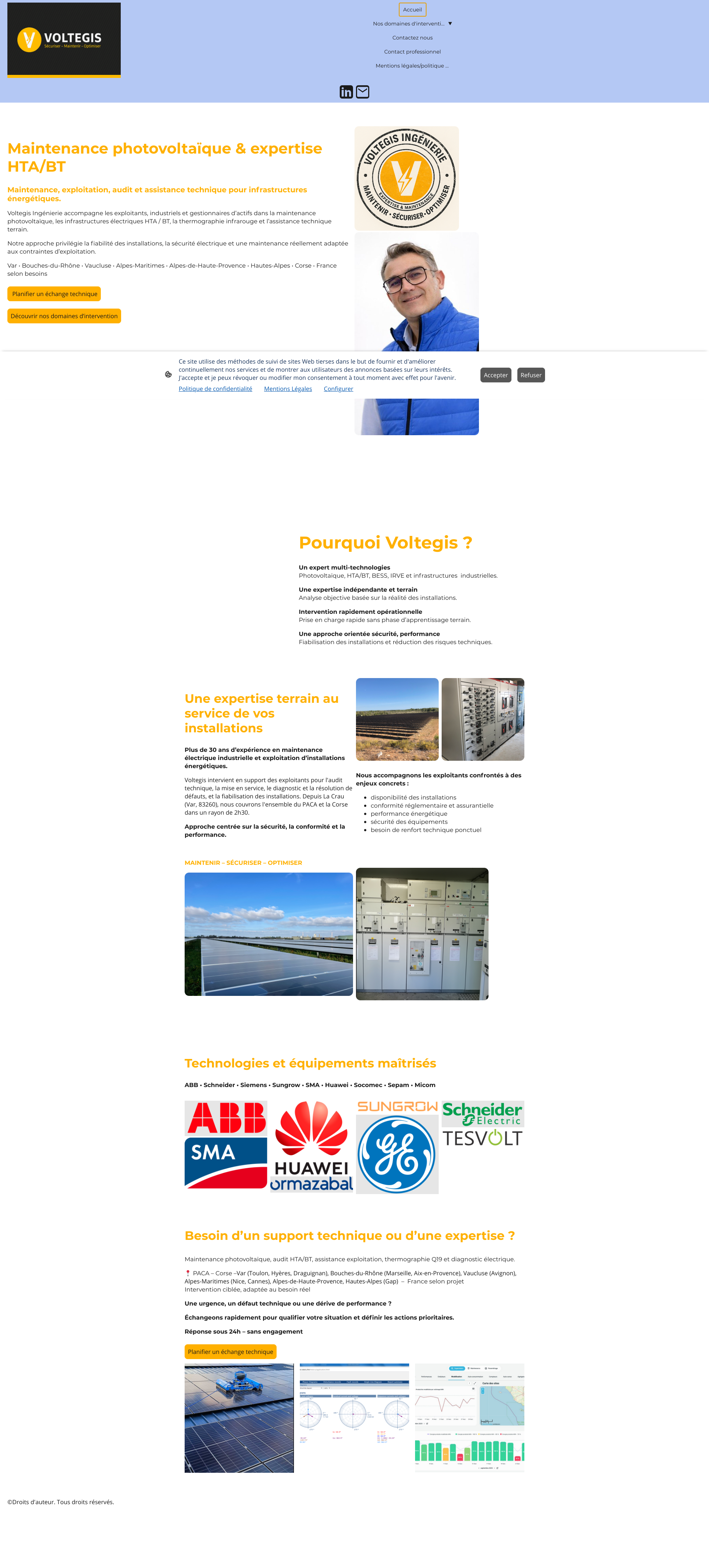 Aperçu du site