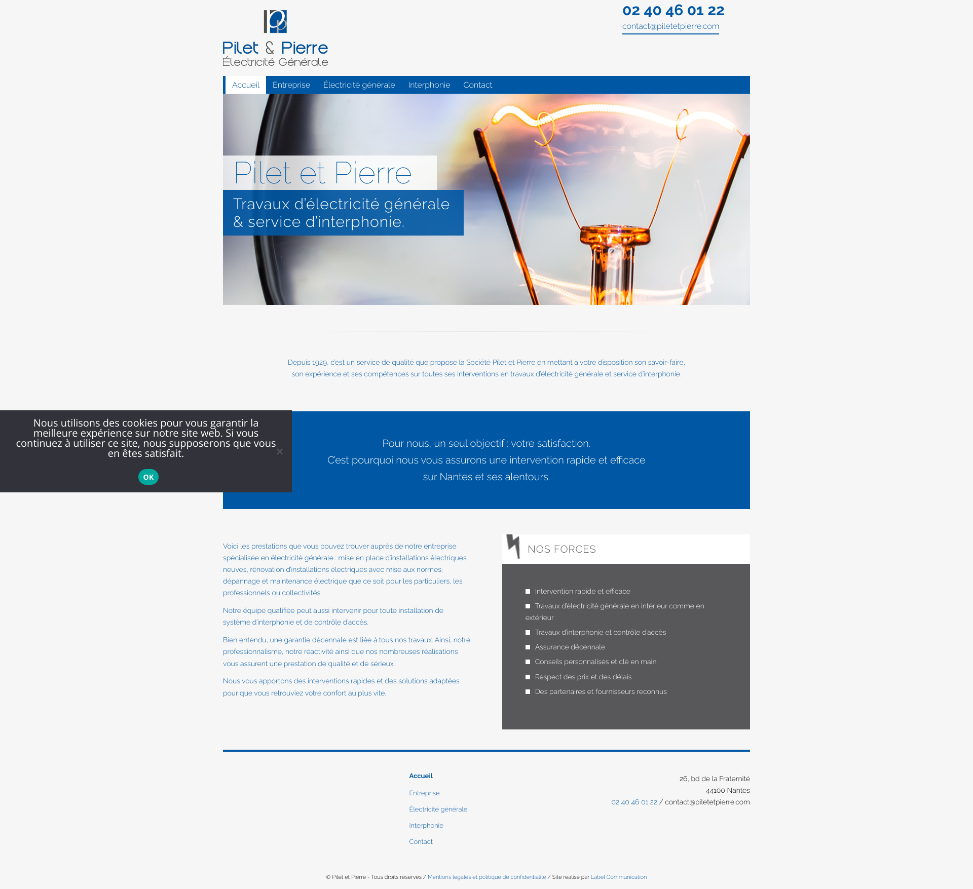 Aperçu du site