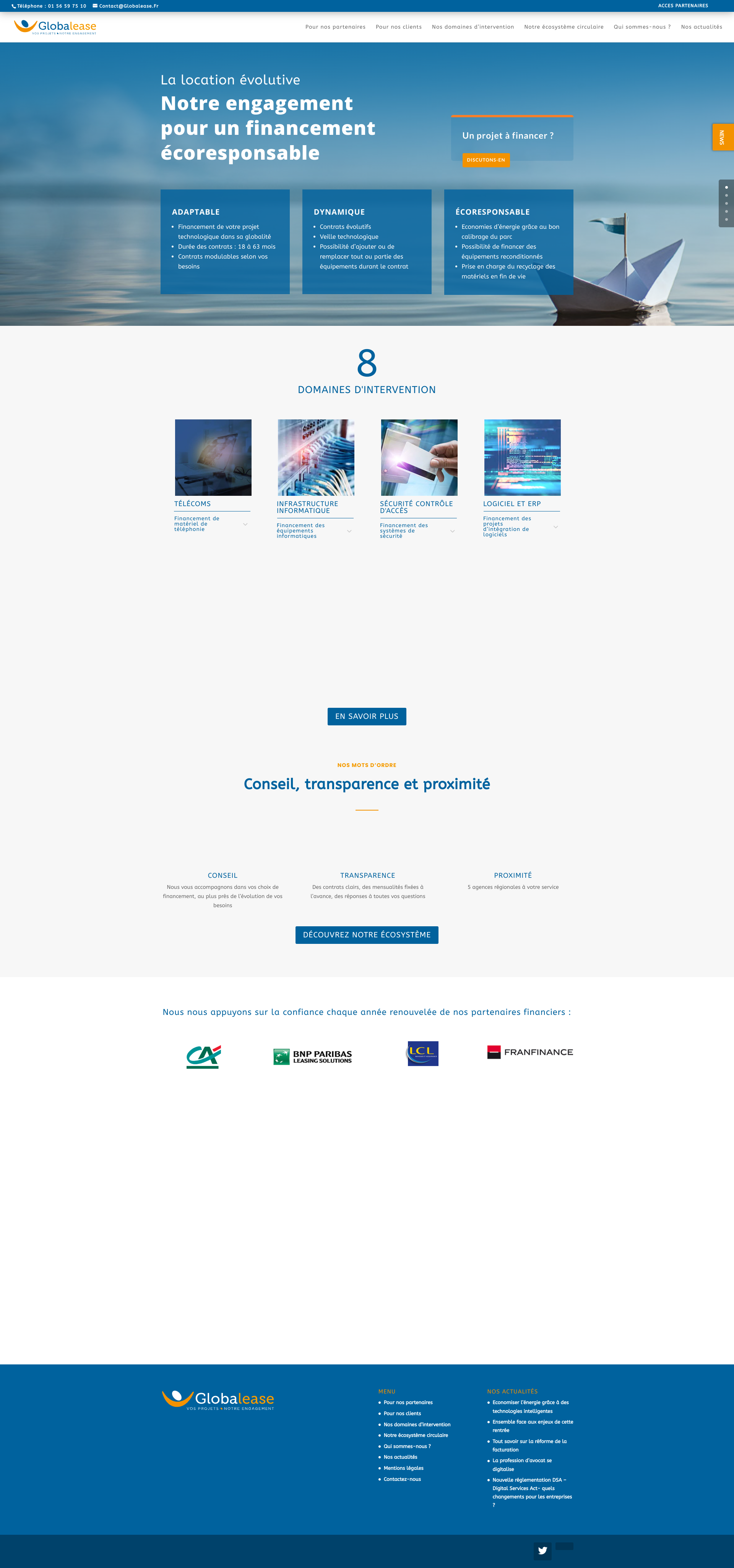 Aperçu du site