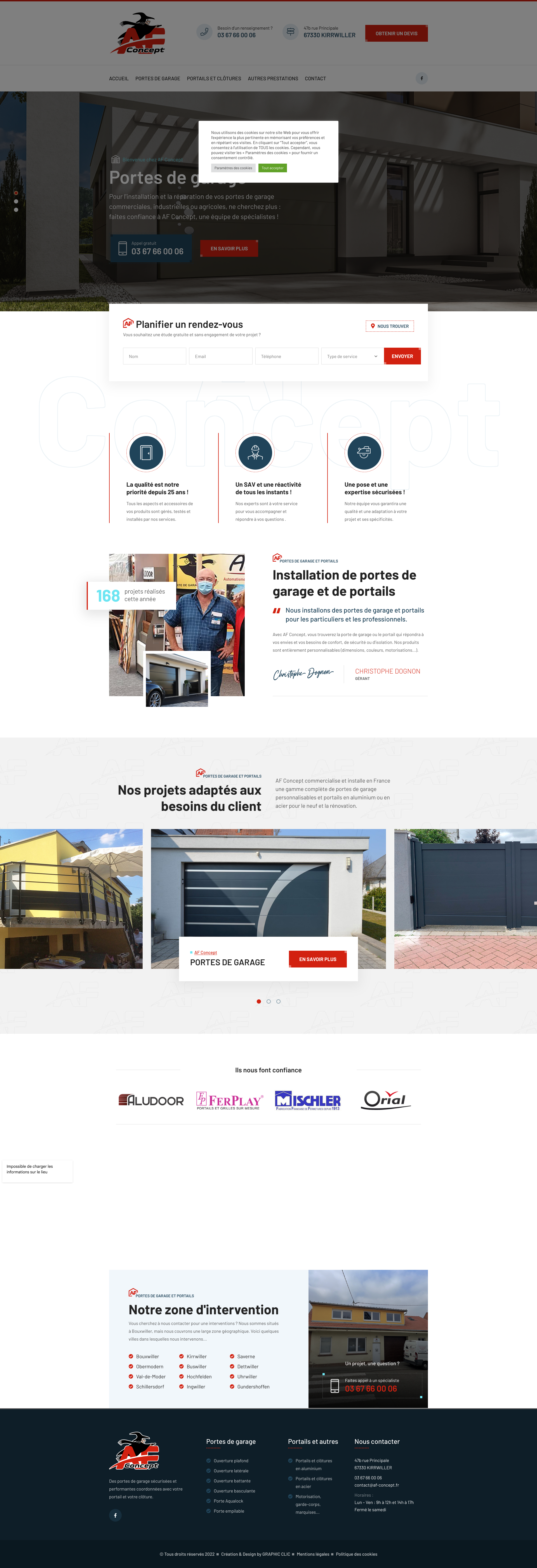 Aperçu du site