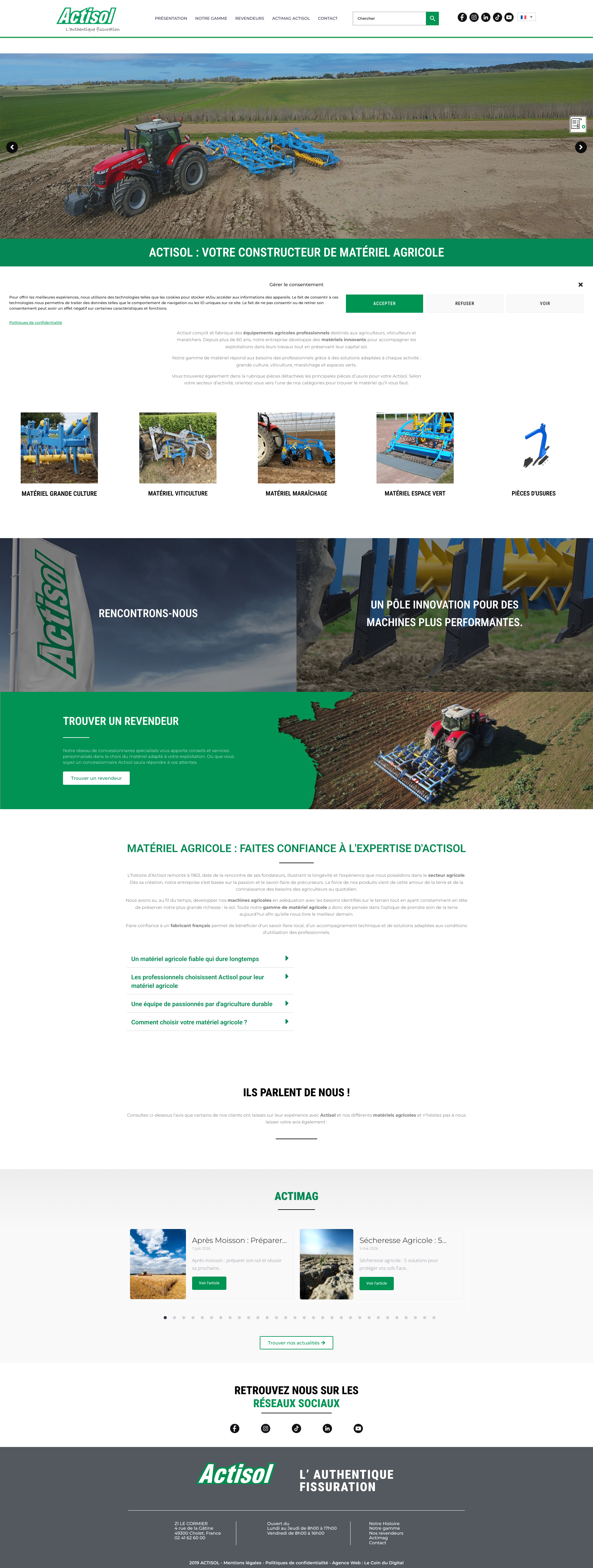 Aperçu du site