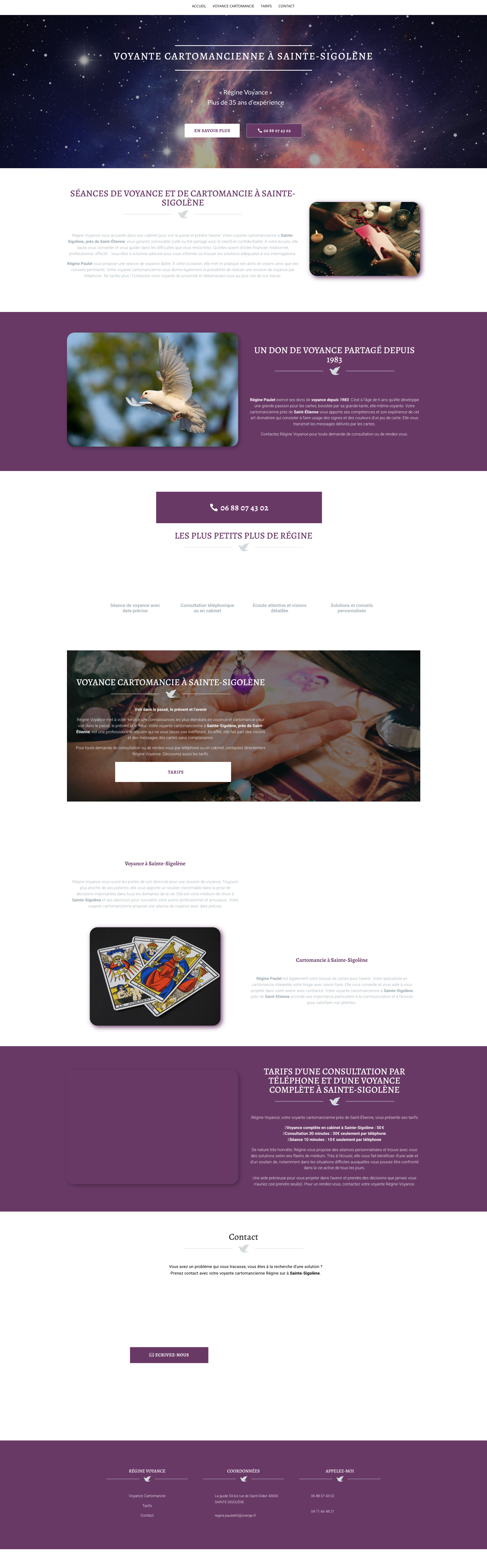 Aperçu du site