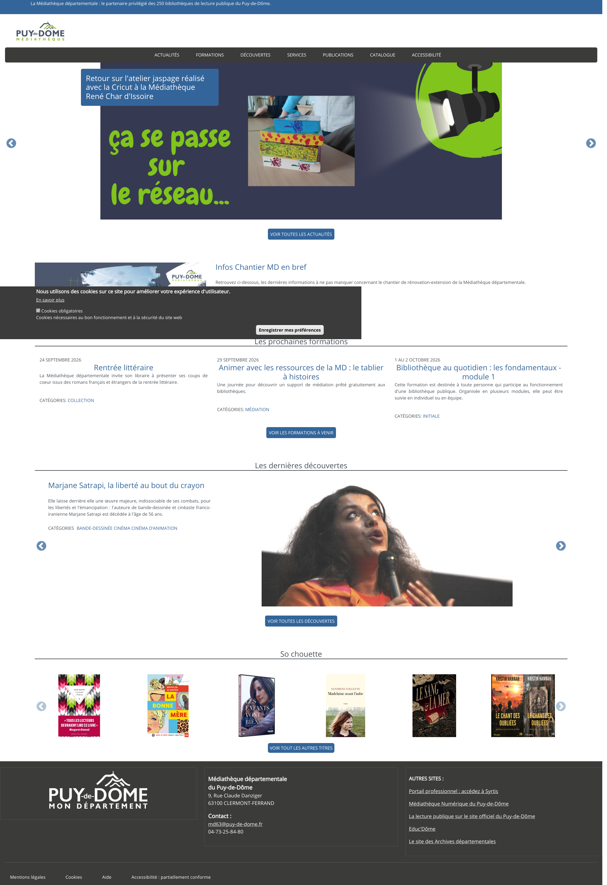 Aperçu du site