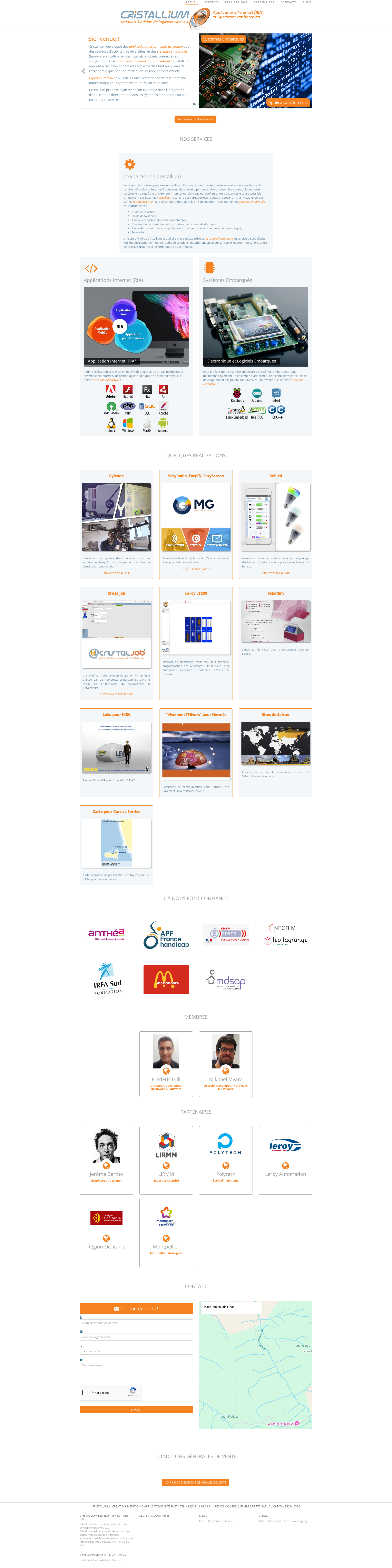 Aperçu du site