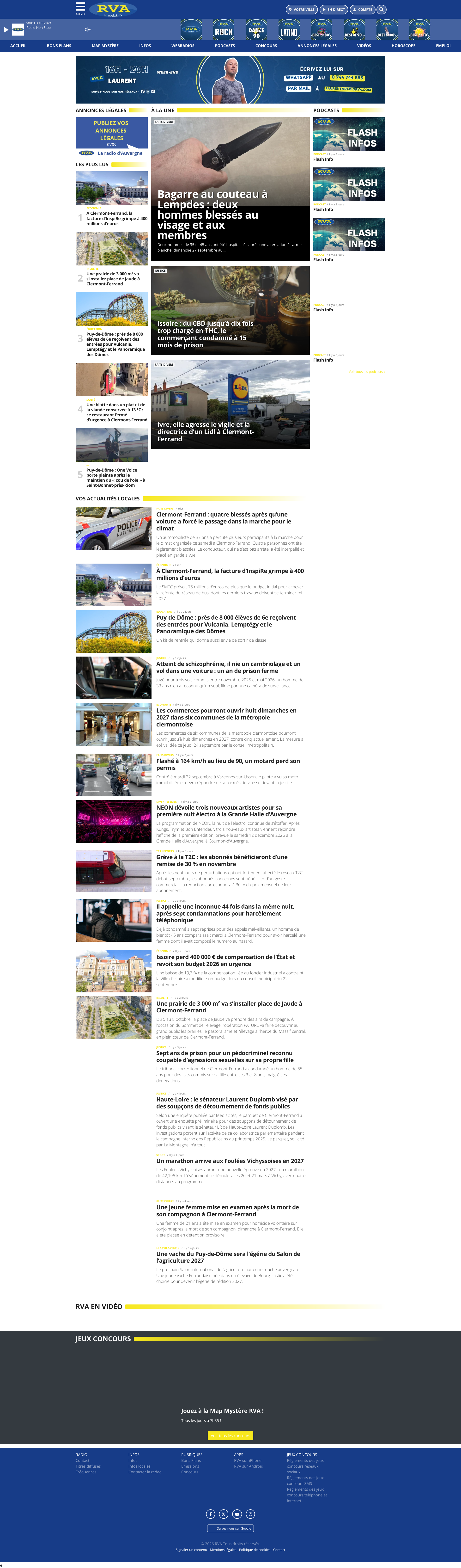 Aperçu du site