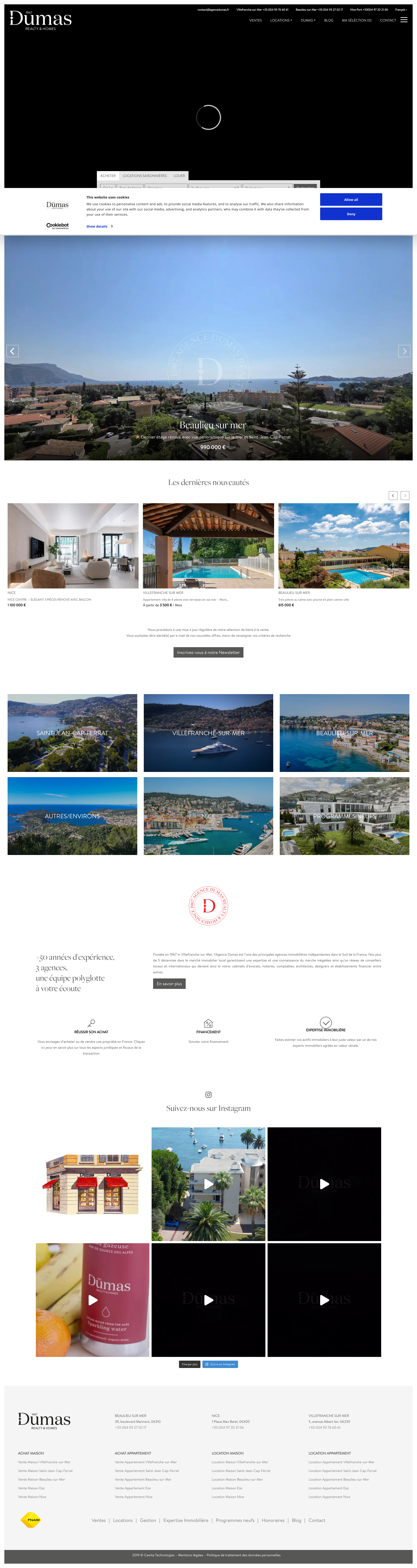 Aperçu du site