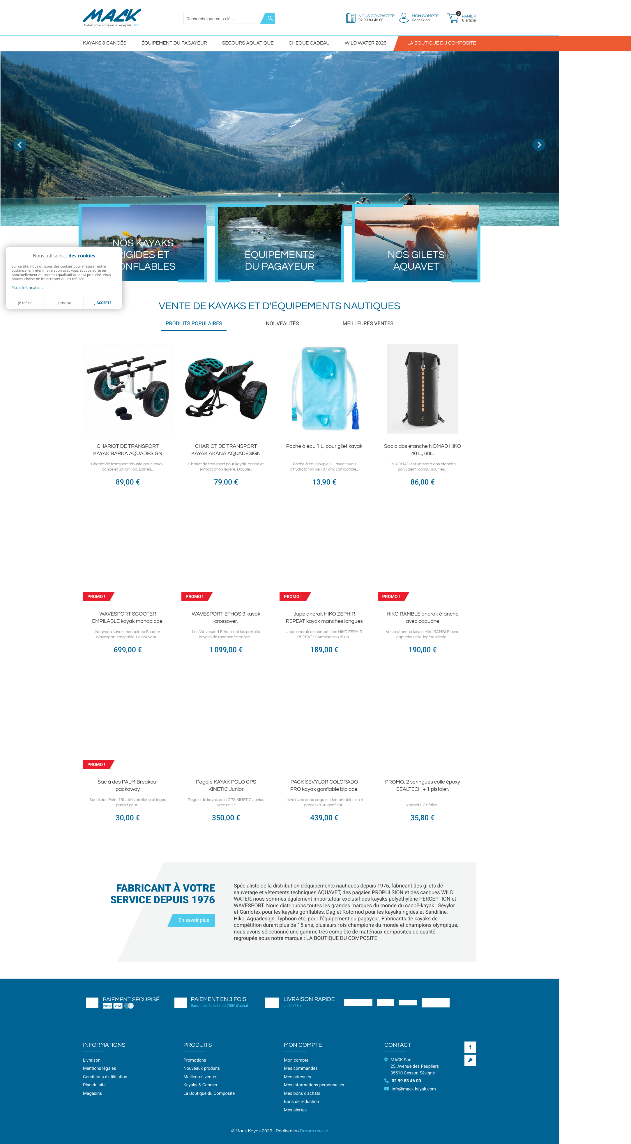 Aperçu du site